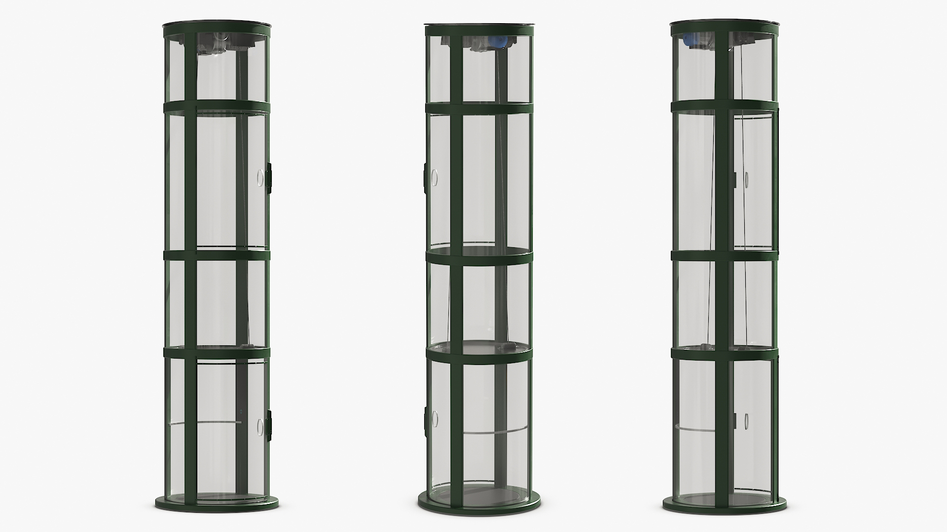 3D Petite Glass Lift Green model