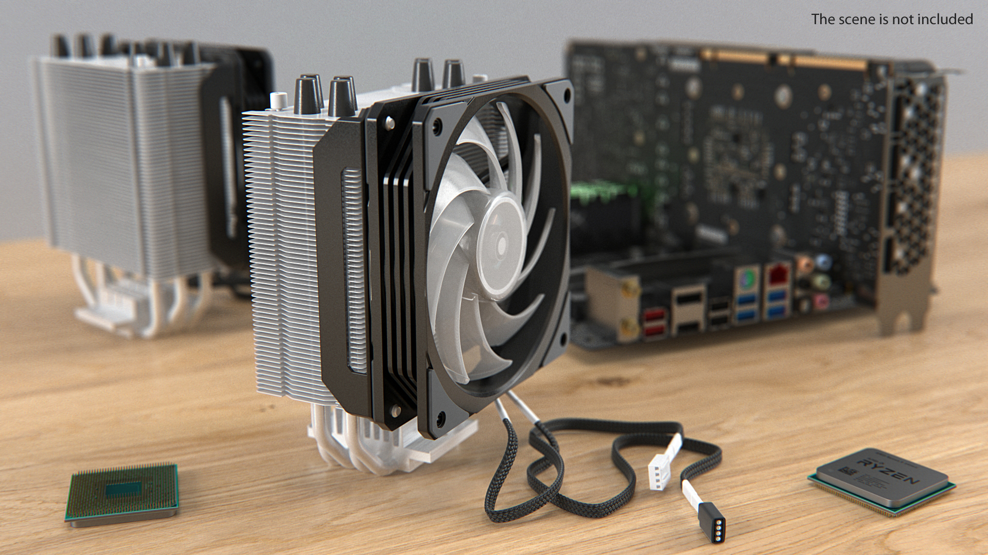 3D CPU Tower Cooler