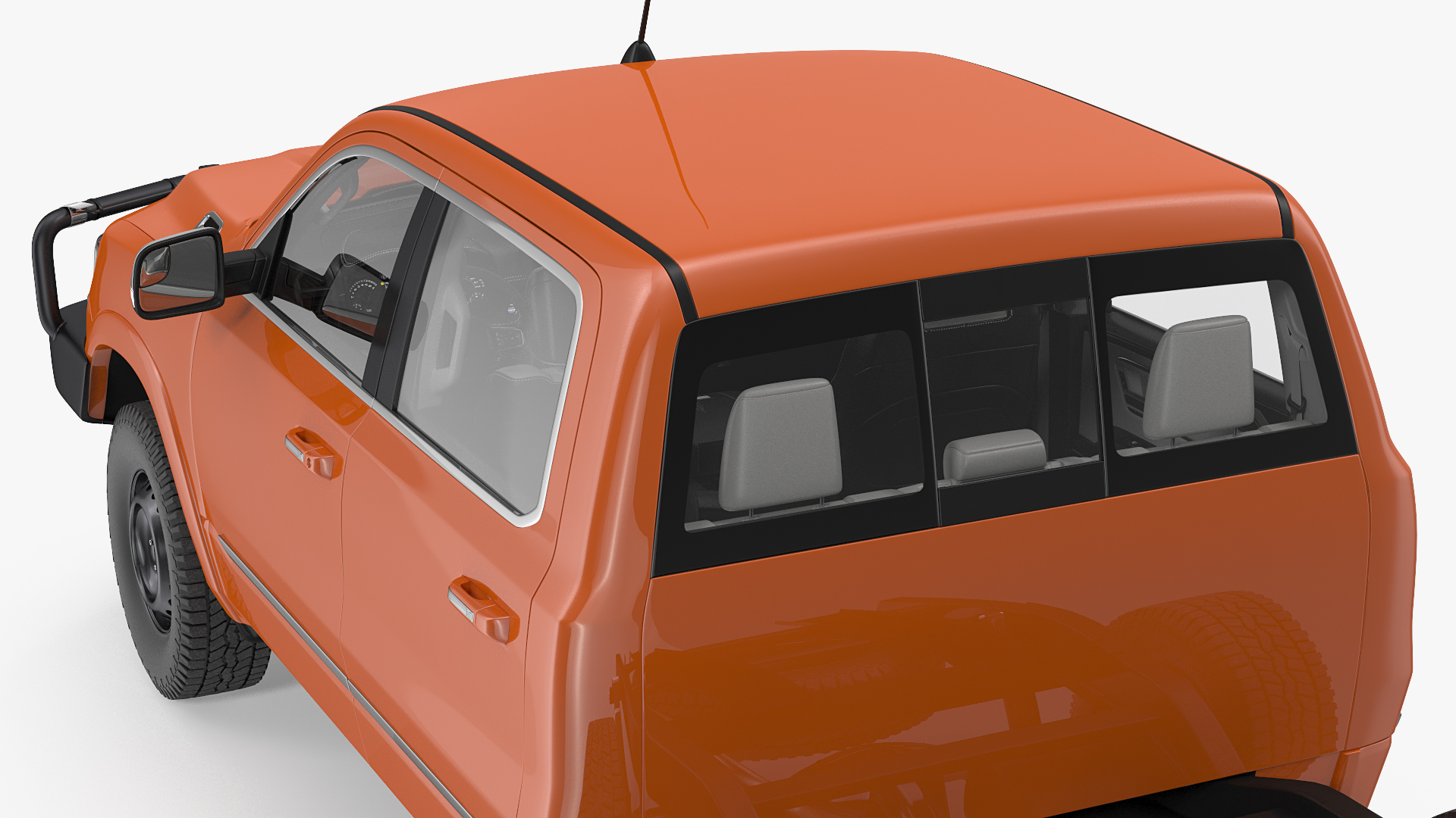 3D model Crew Cab 4x4 Truck No Bed