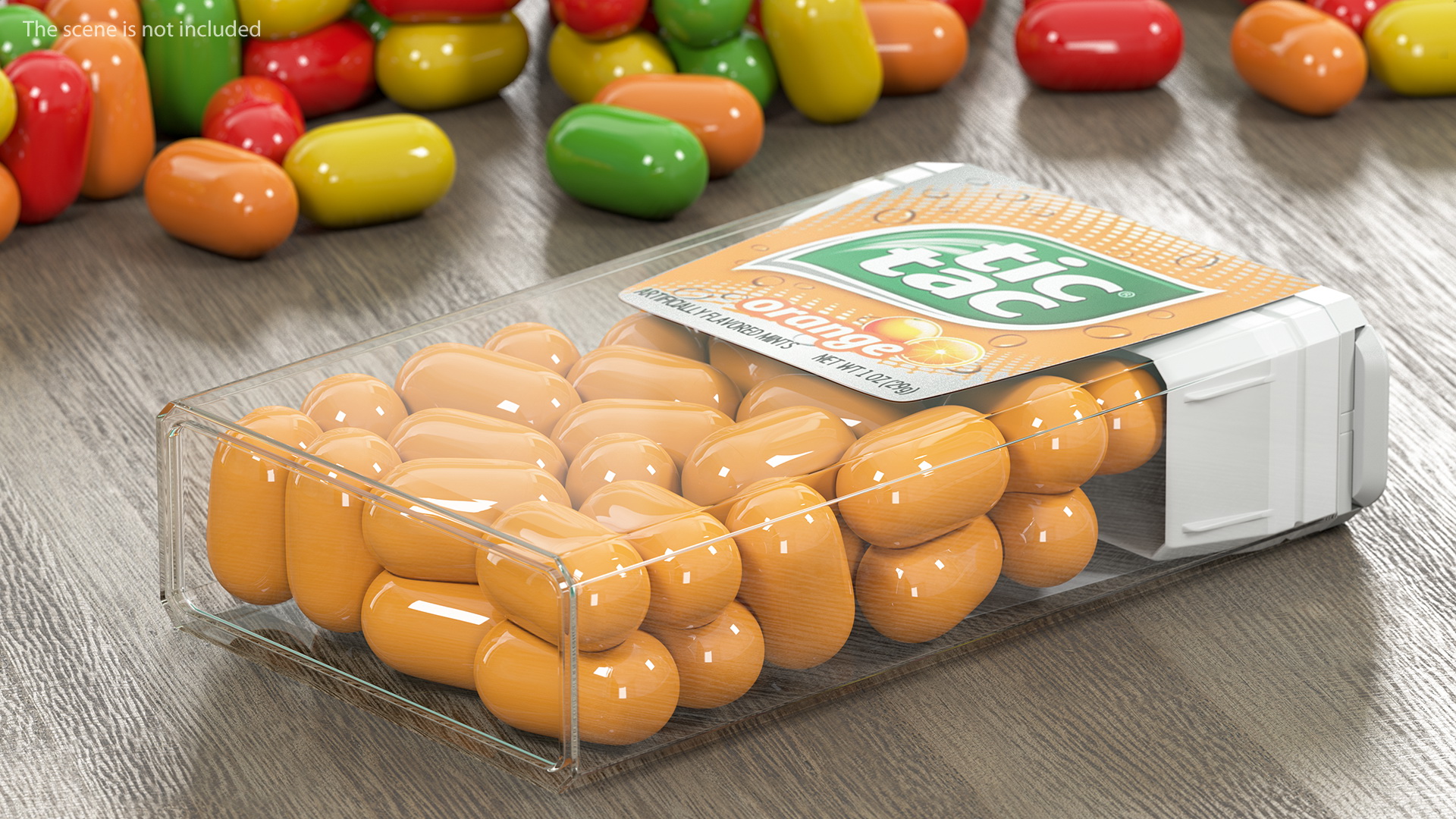 Tic Tac Orange Flavour 3D