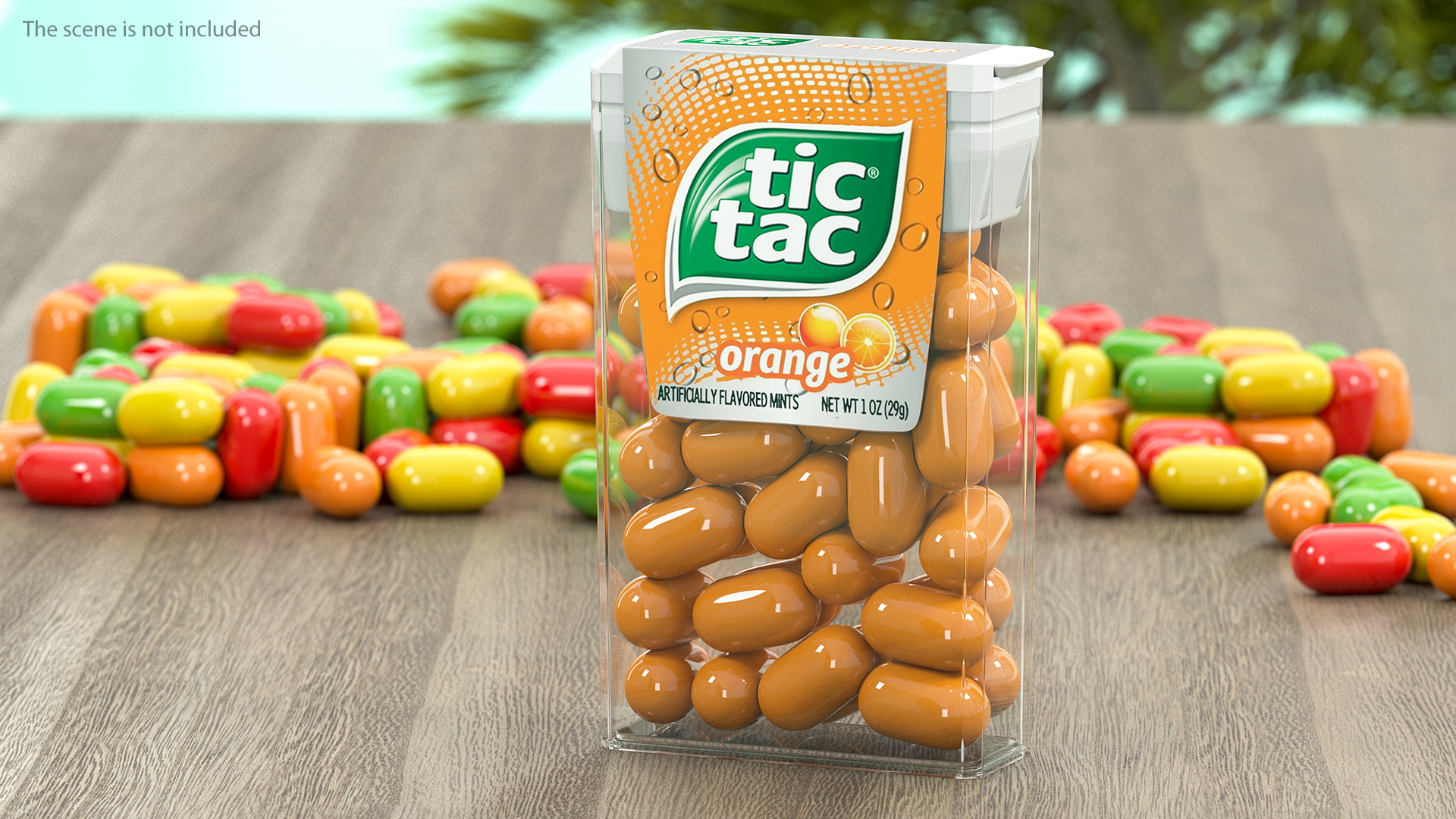 Tic Tac Orange Flavour 3D