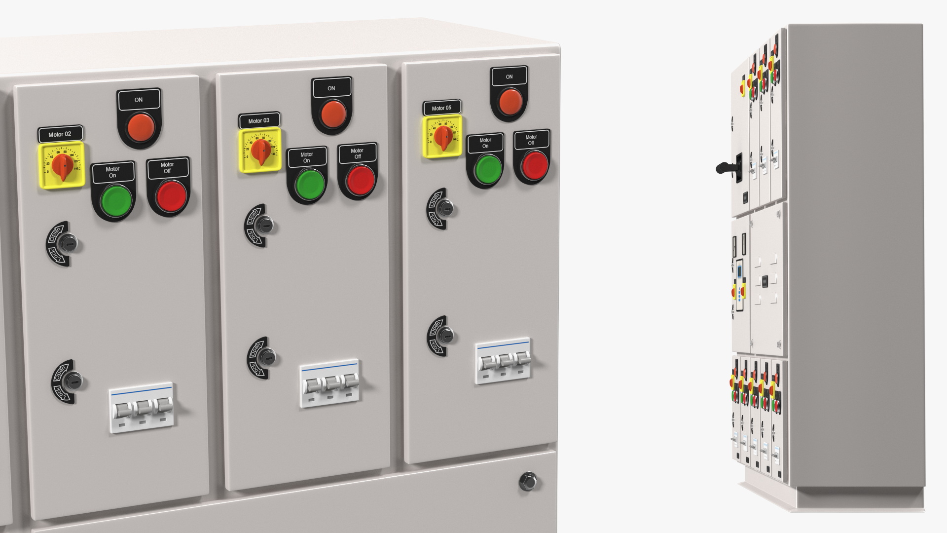 3D model Industrial Electrical Control Panel