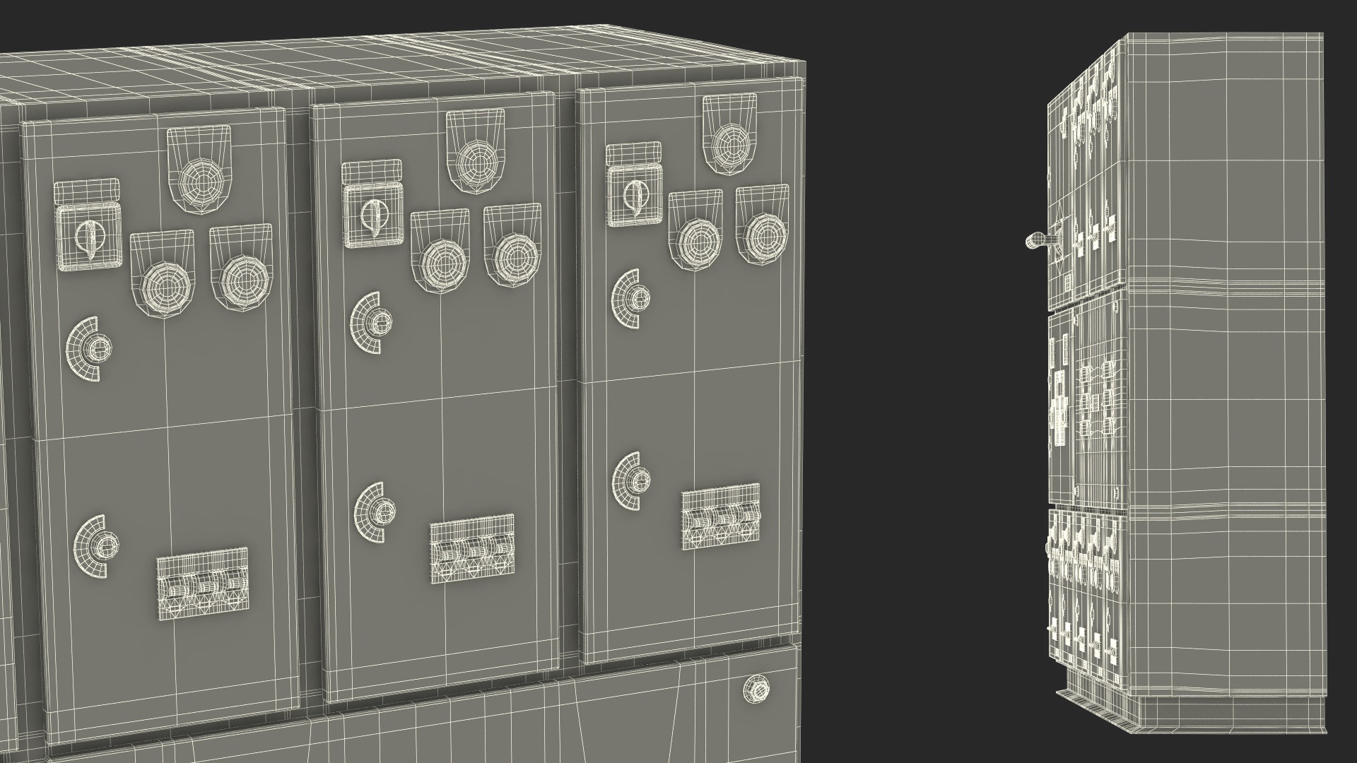 3D model Industrial Electrical Control Panel