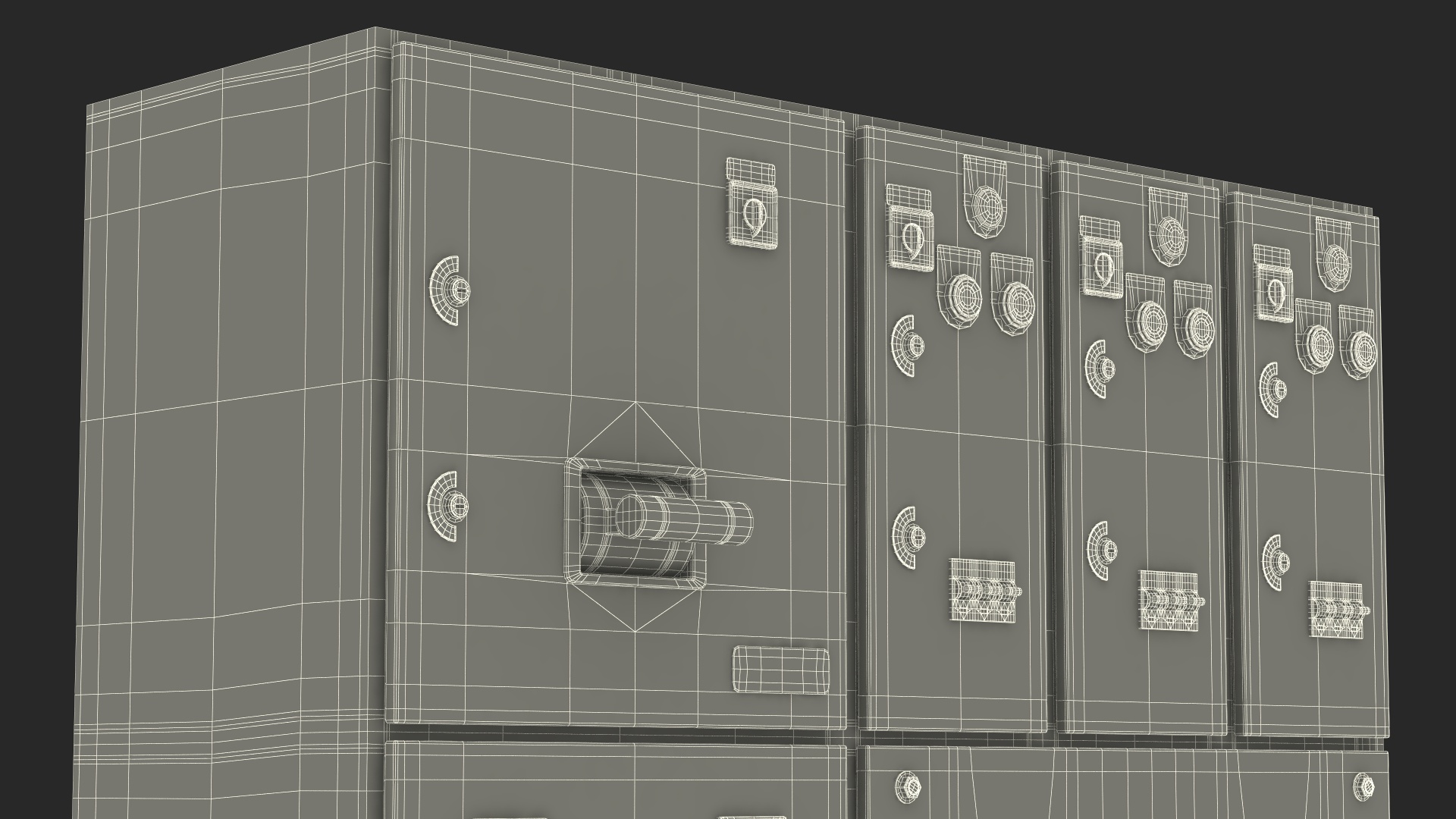 3D model Industrial Electrical Control Panel