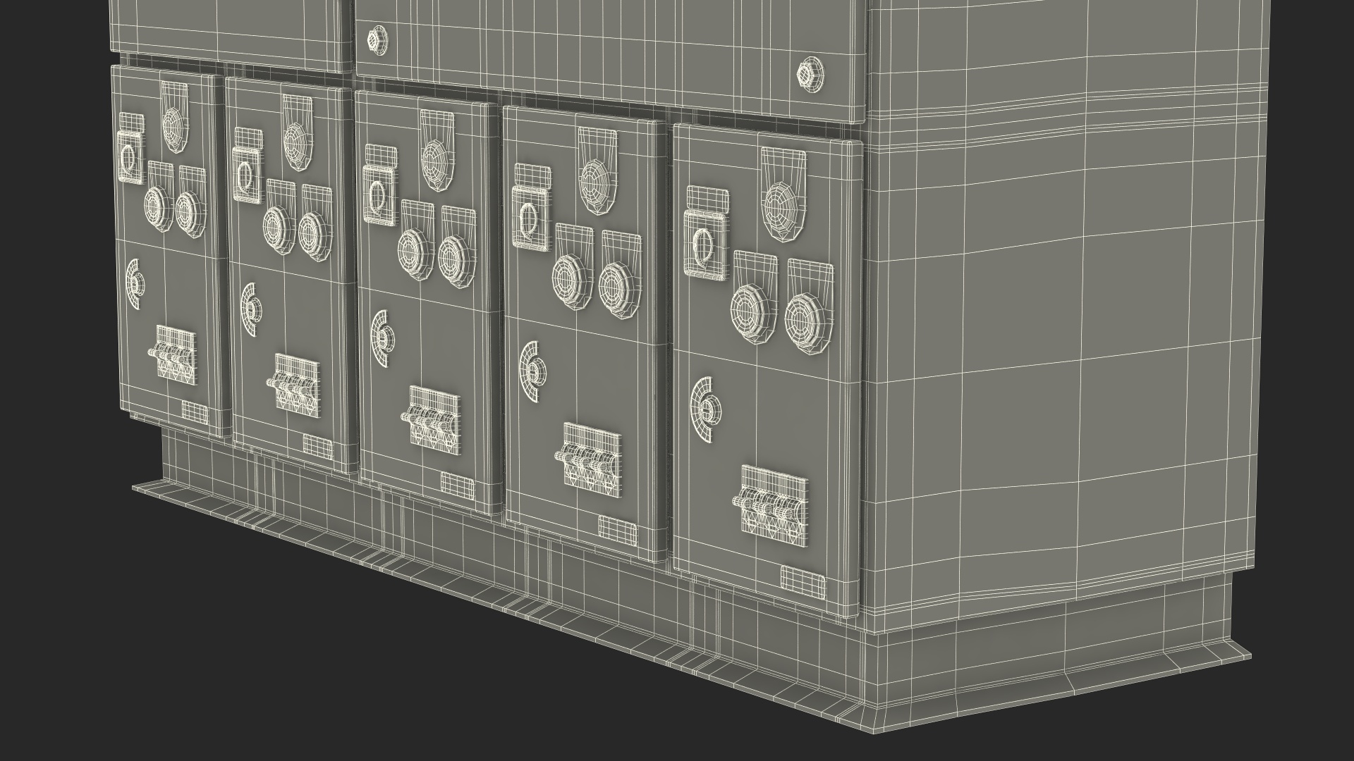 3D model Industrial Electrical Control Panel