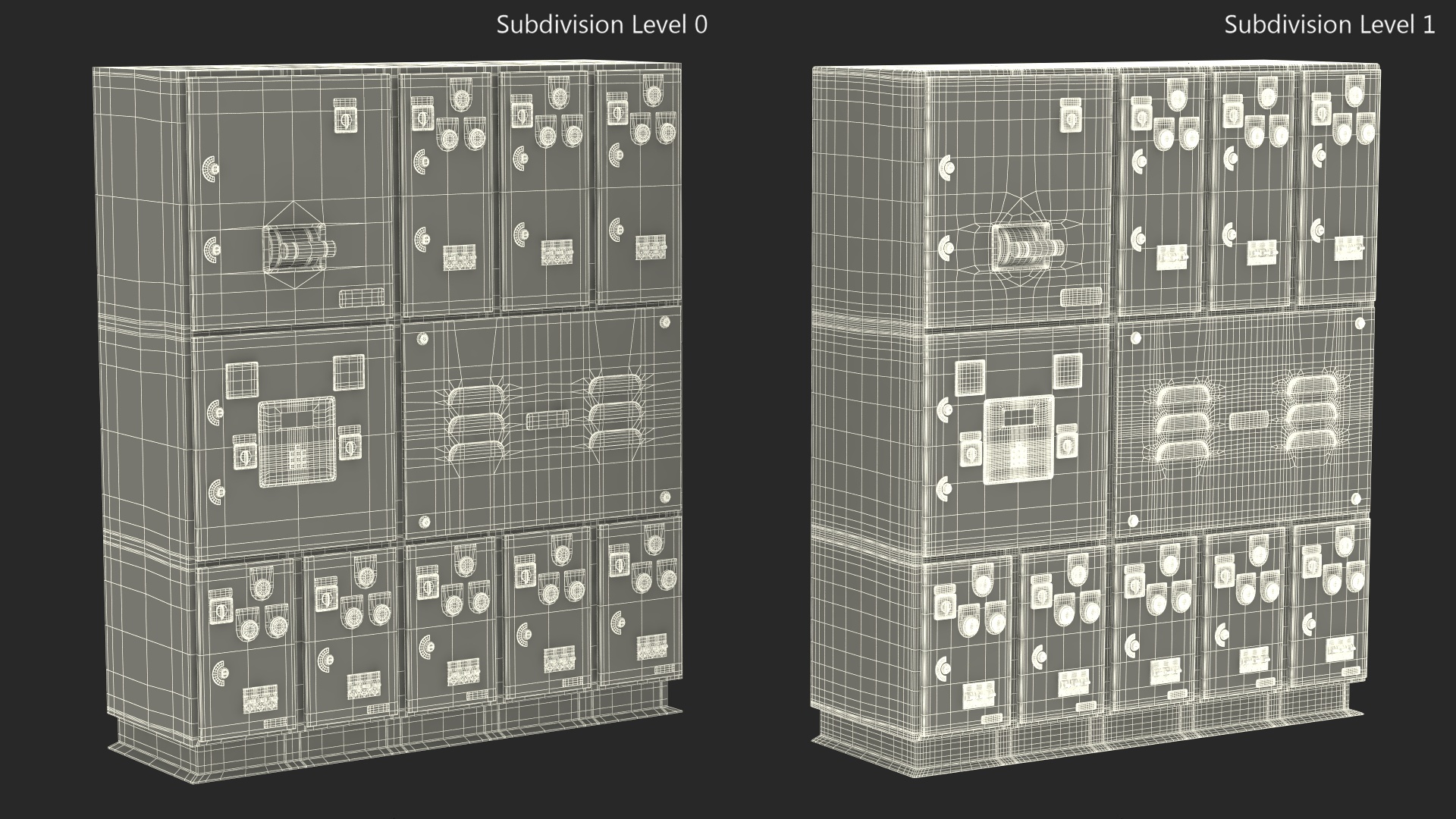 3D model Industrial Electrical Control Panel