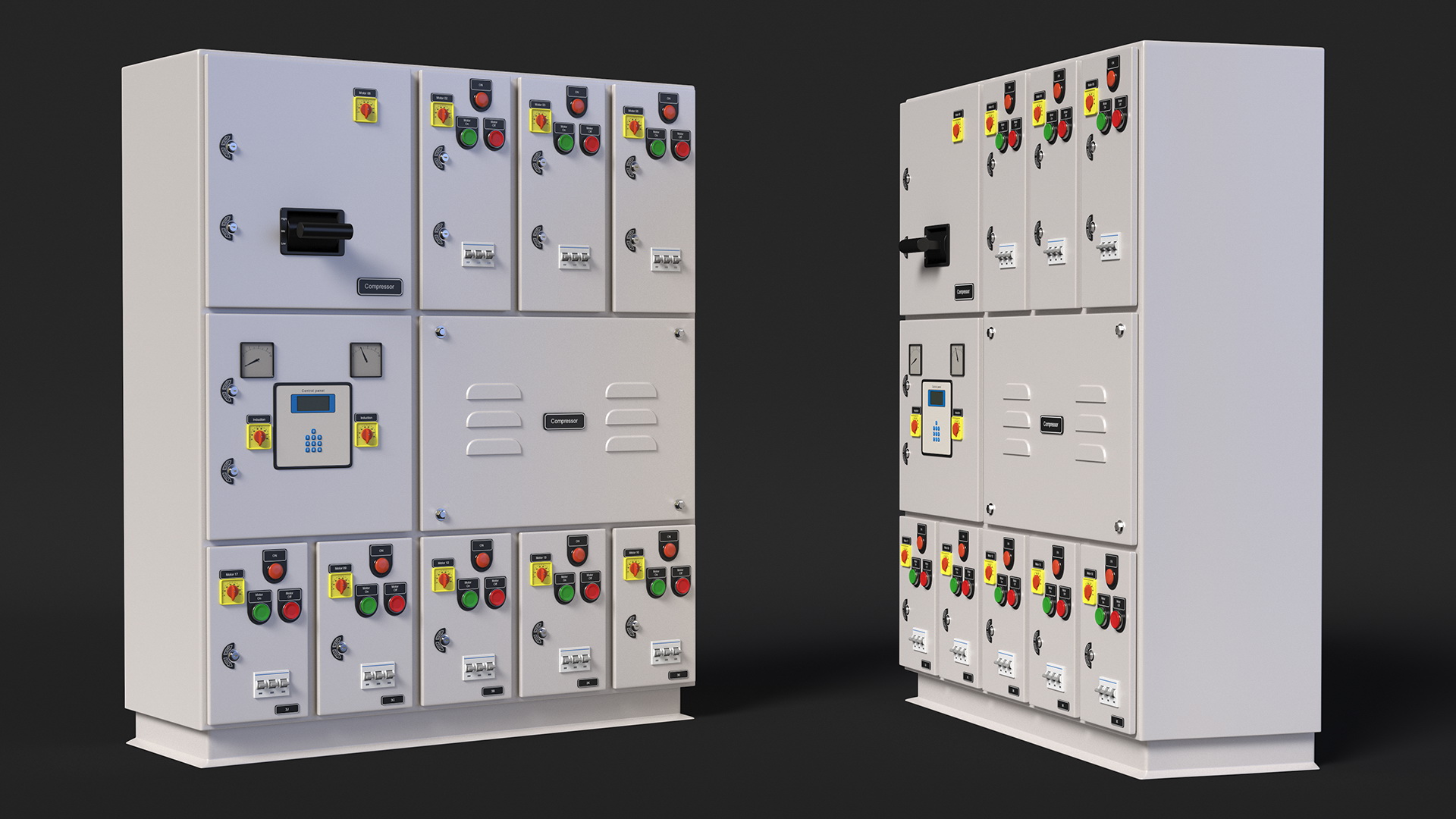 3D model Industrial Electrical Control Panel