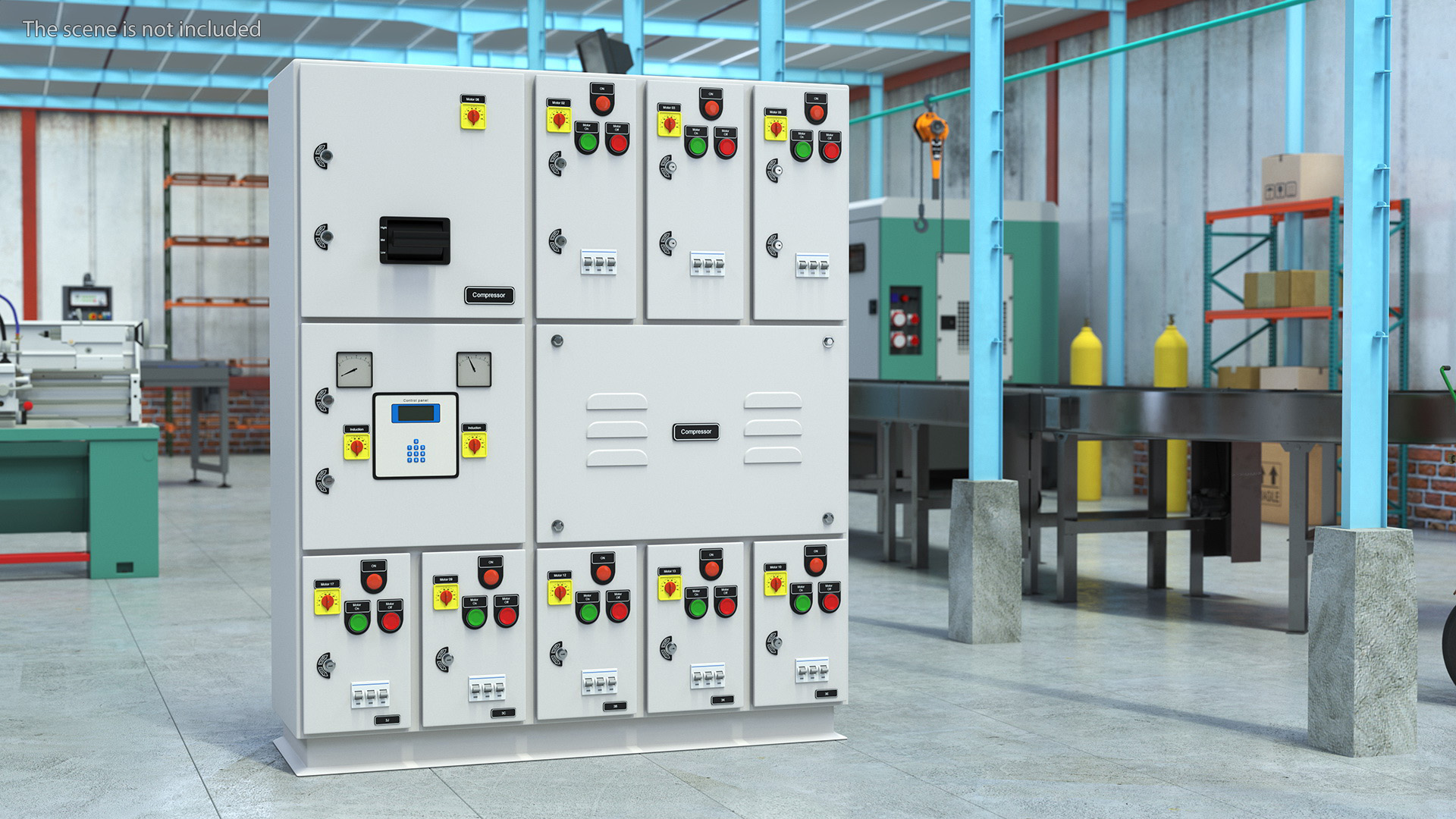 3D model Industrial Electrical Control Panel