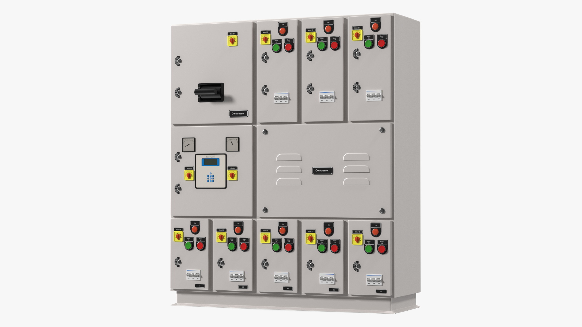 3D model Industrial Electrical Control Panel