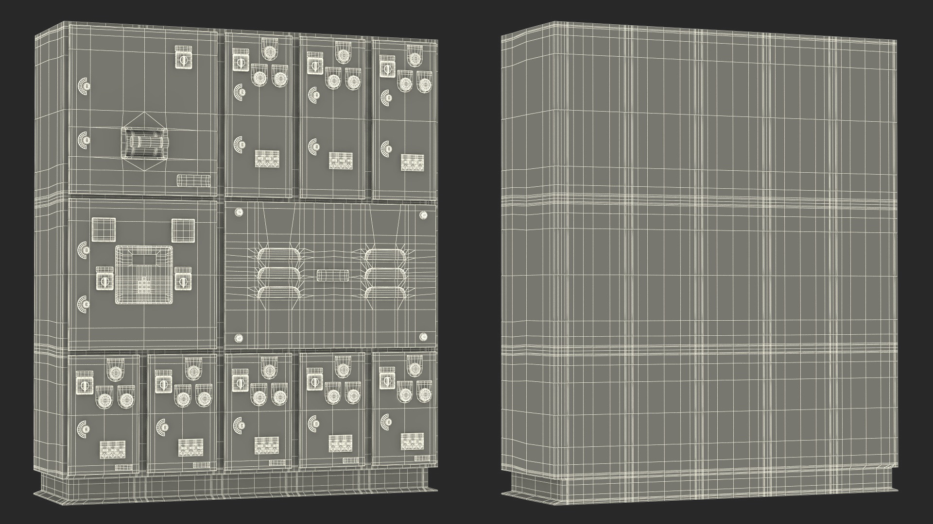 3D model Industrial Electrical Control Panel