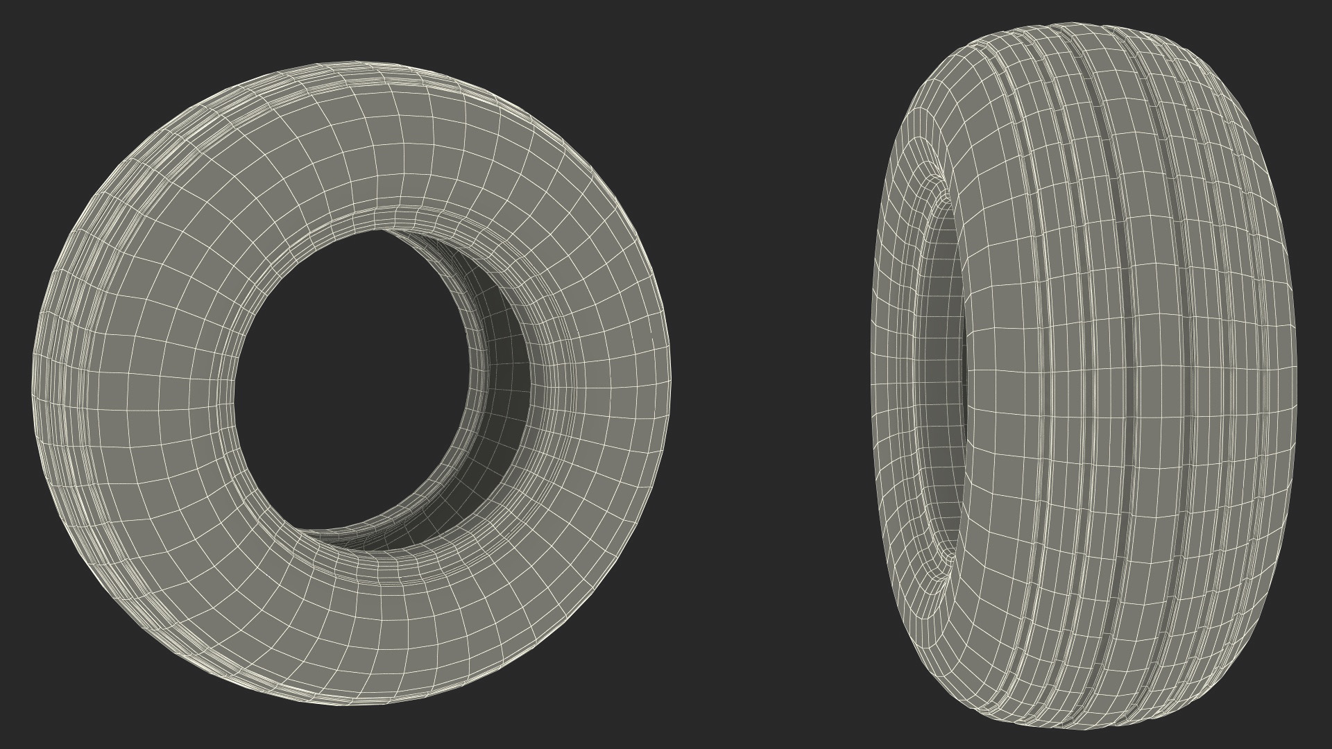 Boeing 737 Airplane Tire 3D model