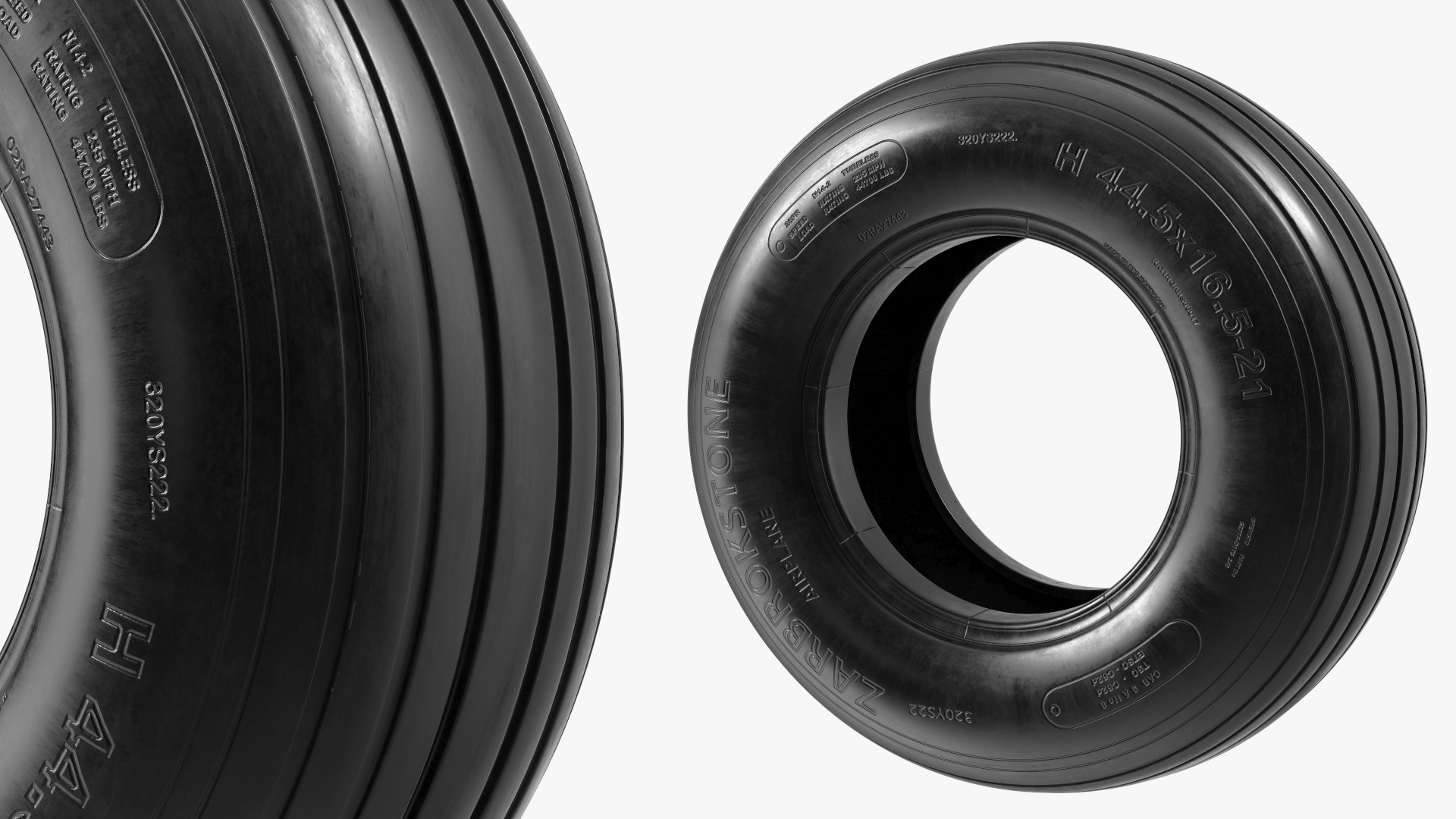 Boeing 737 Airplane Tire 3D model