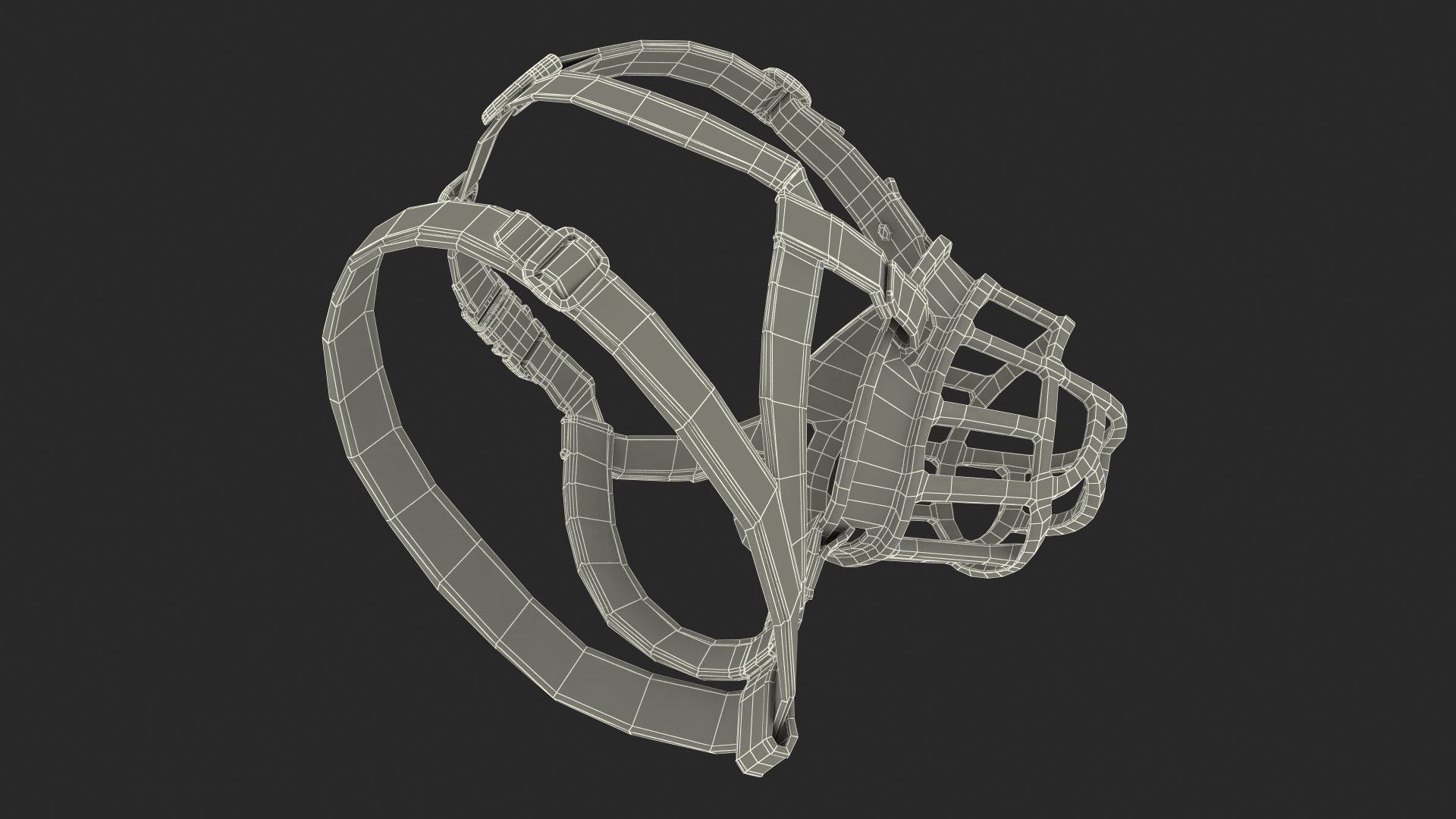 3D Baskerville Muzzle for Husky model