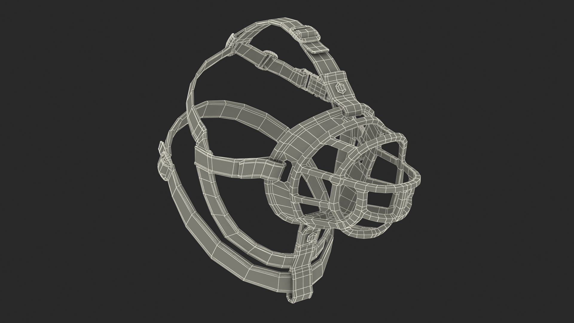 3D Baskerville Muzzle for Husky model