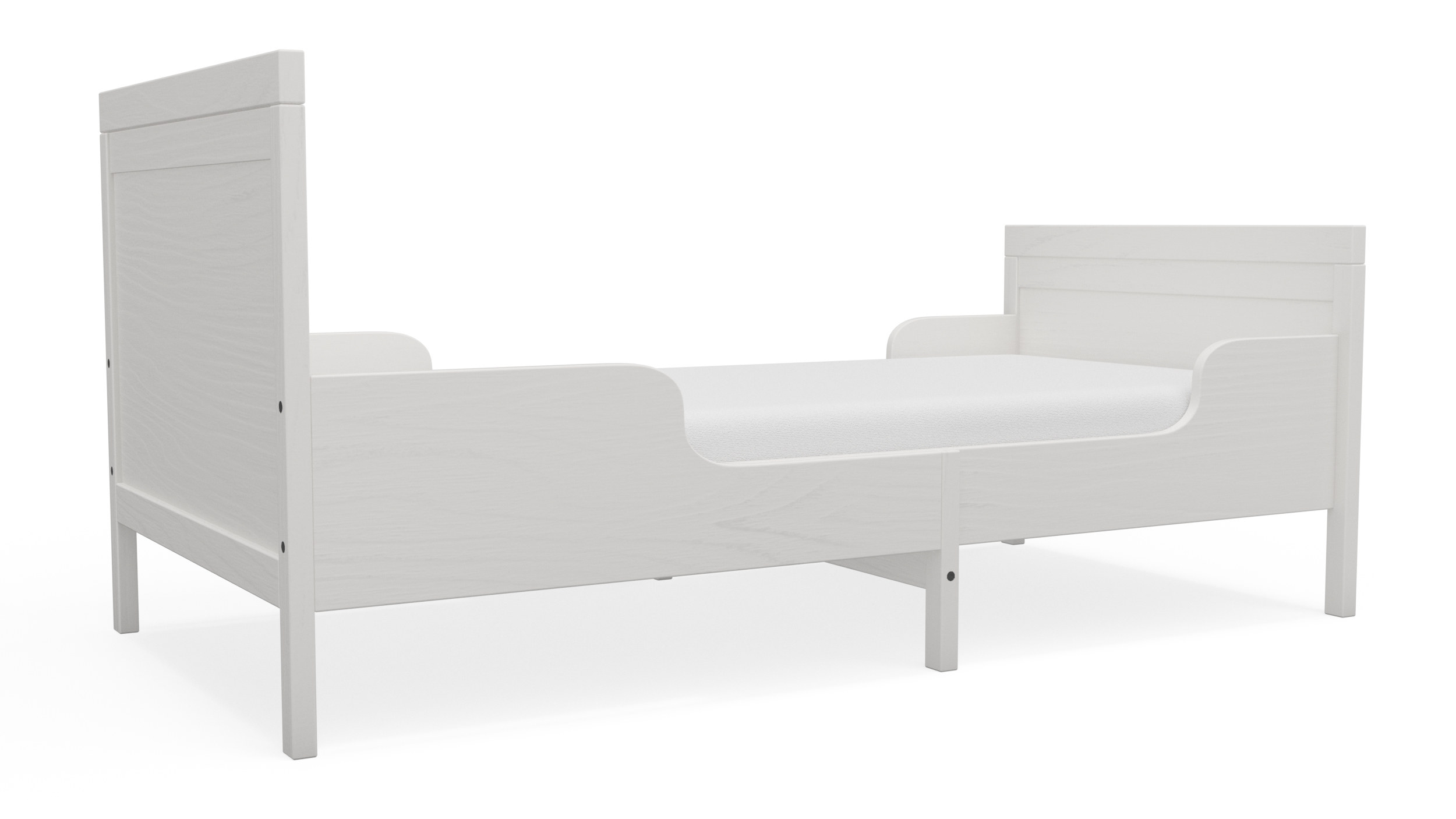 3D model Bed for Children Room IKEA SUNDVIK White