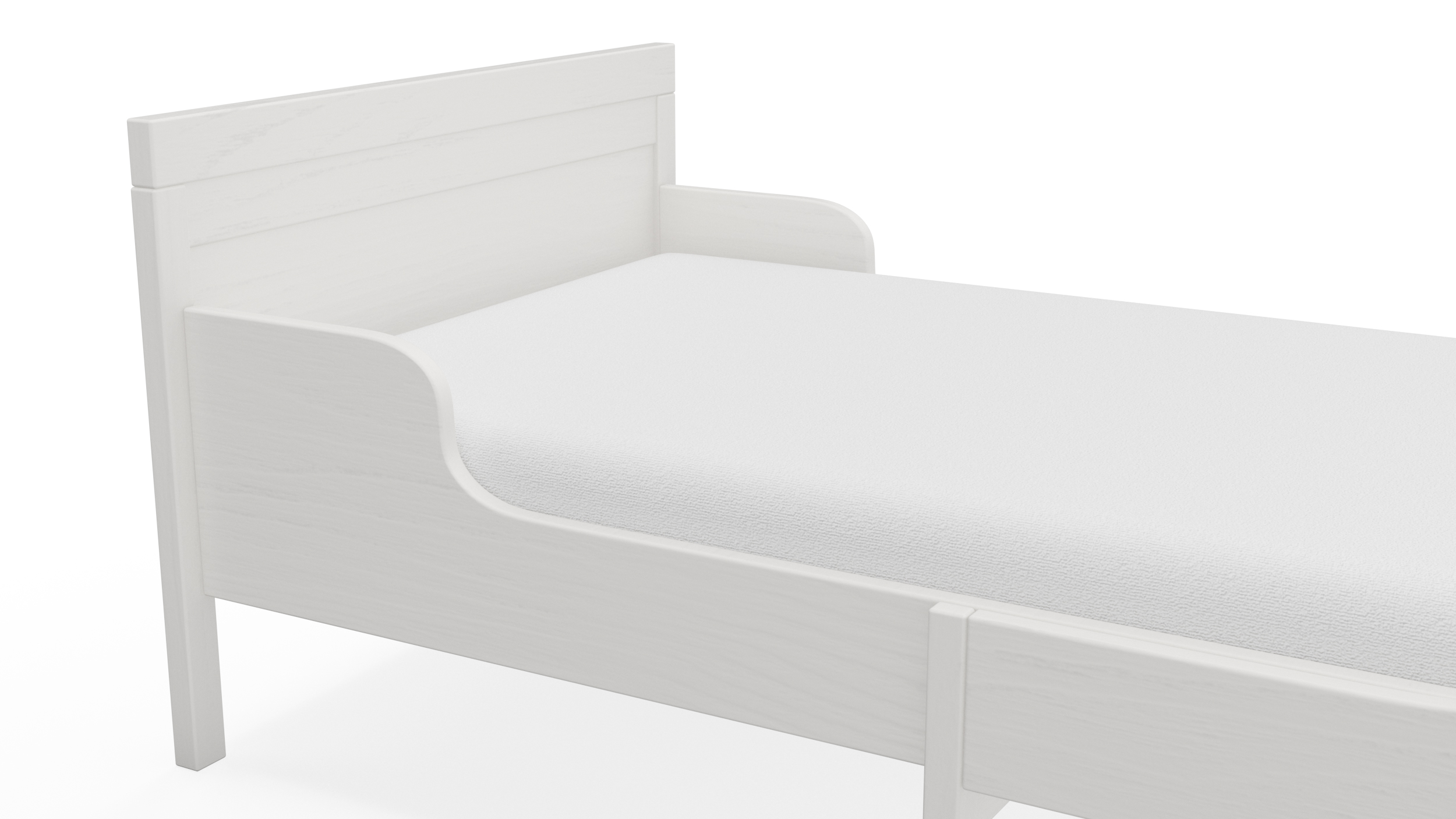 3D model Bed for Children Room IKEA SUNDVIK White