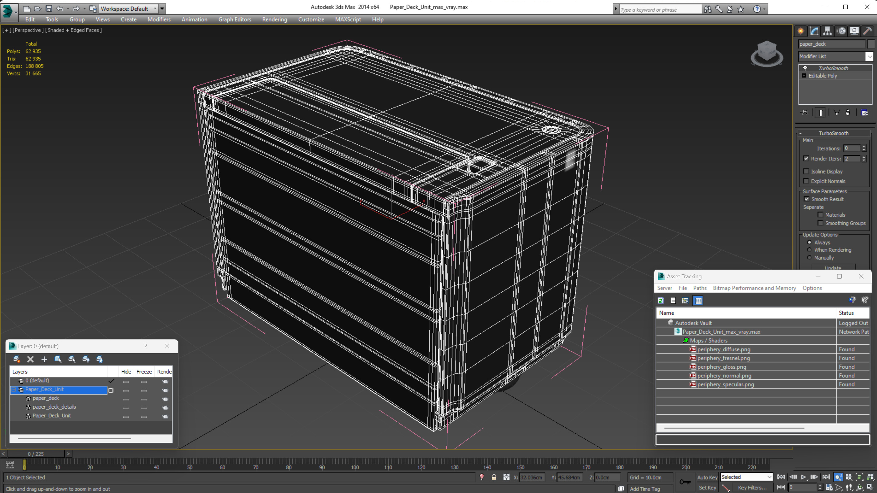 3D model Paper Deck Unit