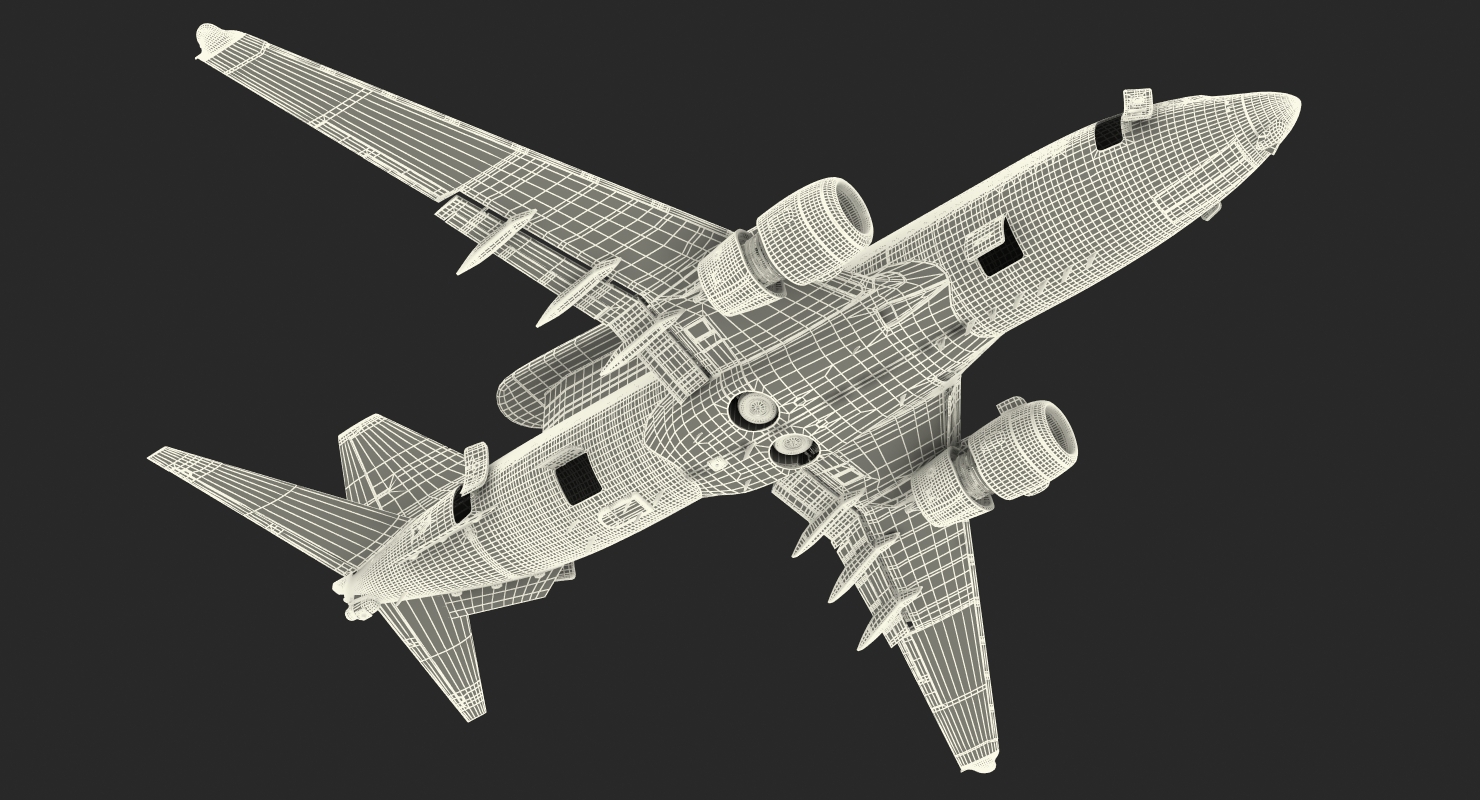 Boeing 737 7ES Peace Eagle Aircraft Rigged 3D