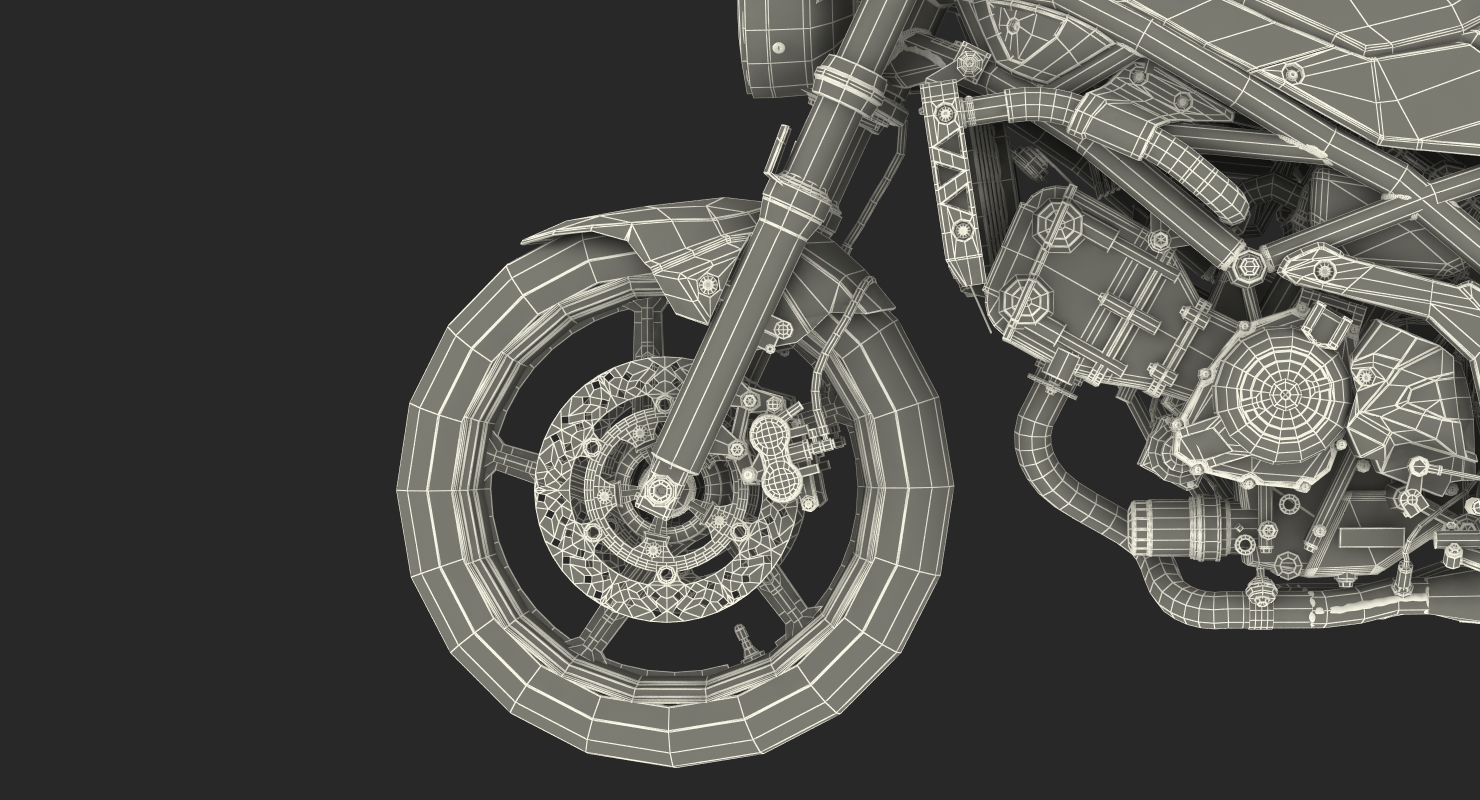 3D model Sport Bike Generic Rigged