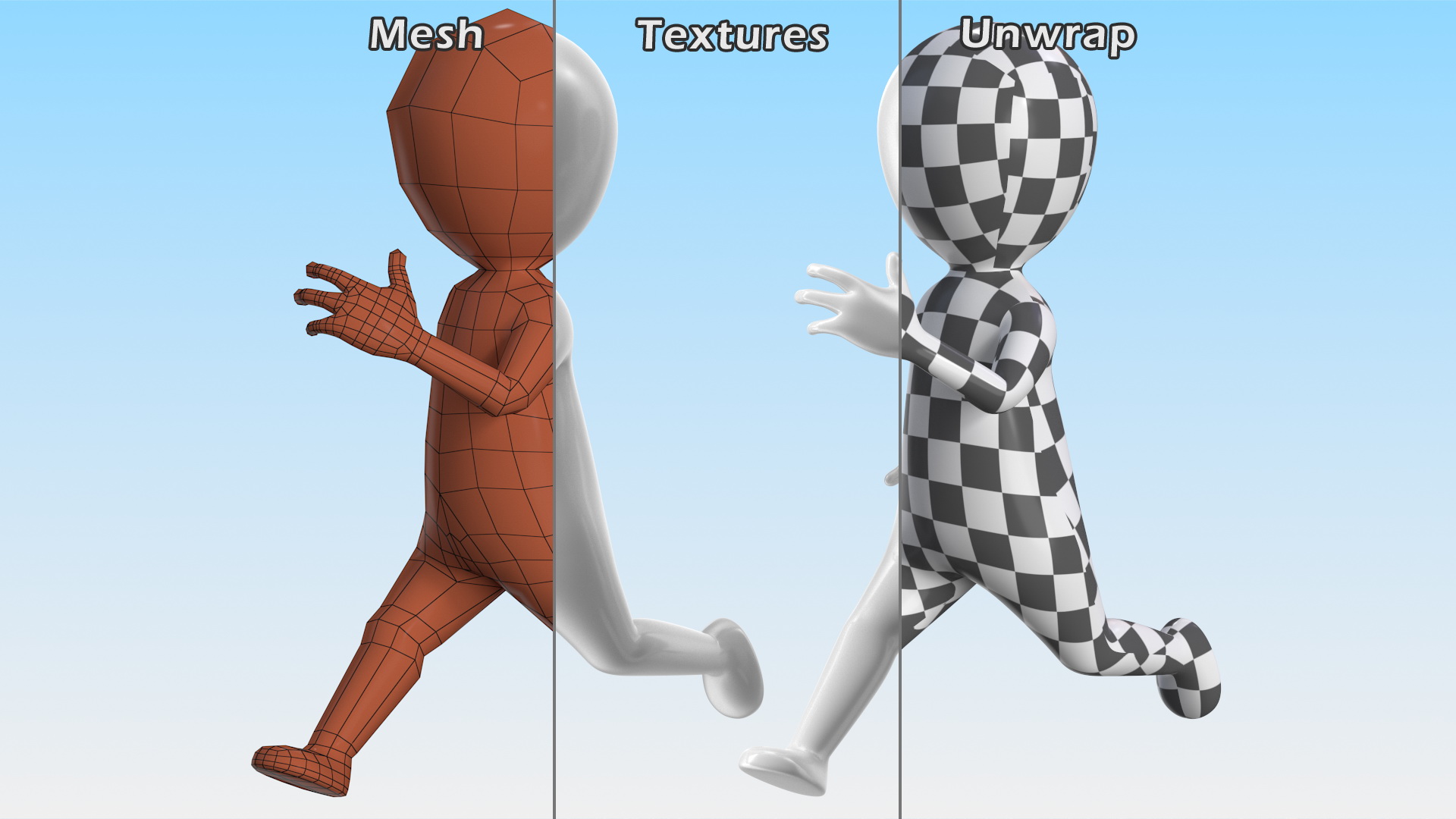 3D Running Stickman