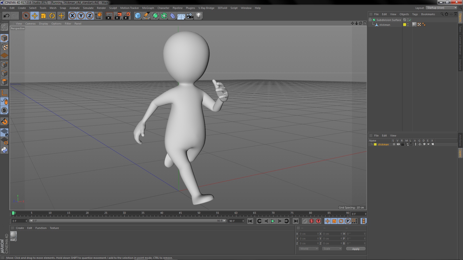 3D Running Stickman