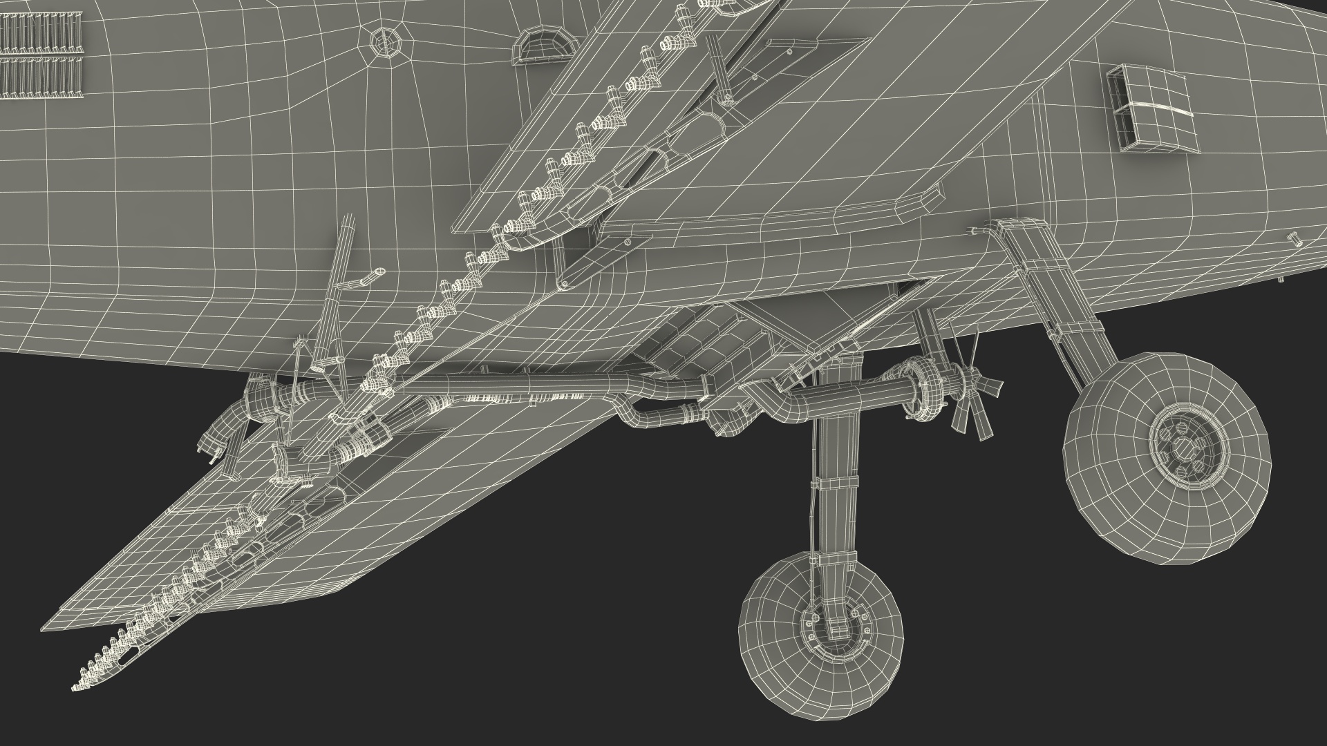 Plane Air Tractor AT 502B Simple Interior Rigged for Cinema 4D 3D