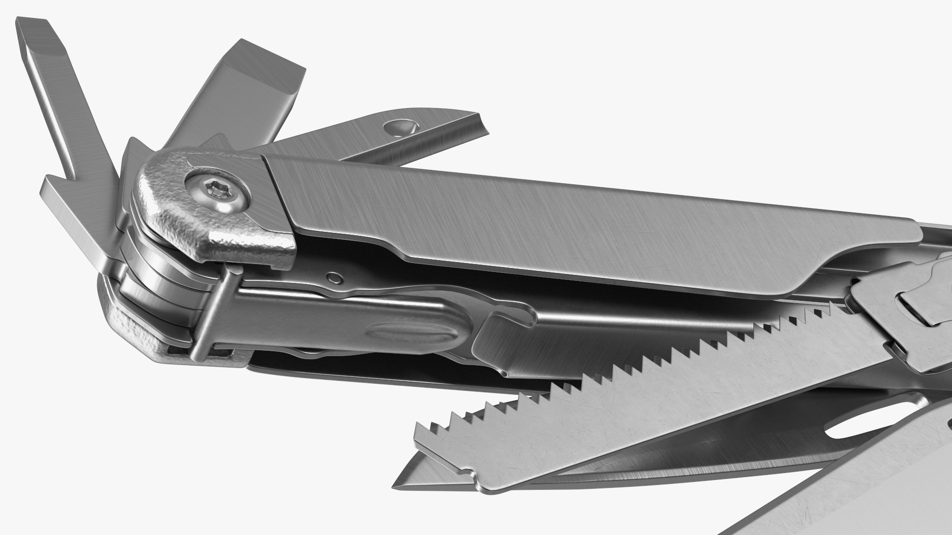 3D model Leatherman Surge Multitool Silver Rigged