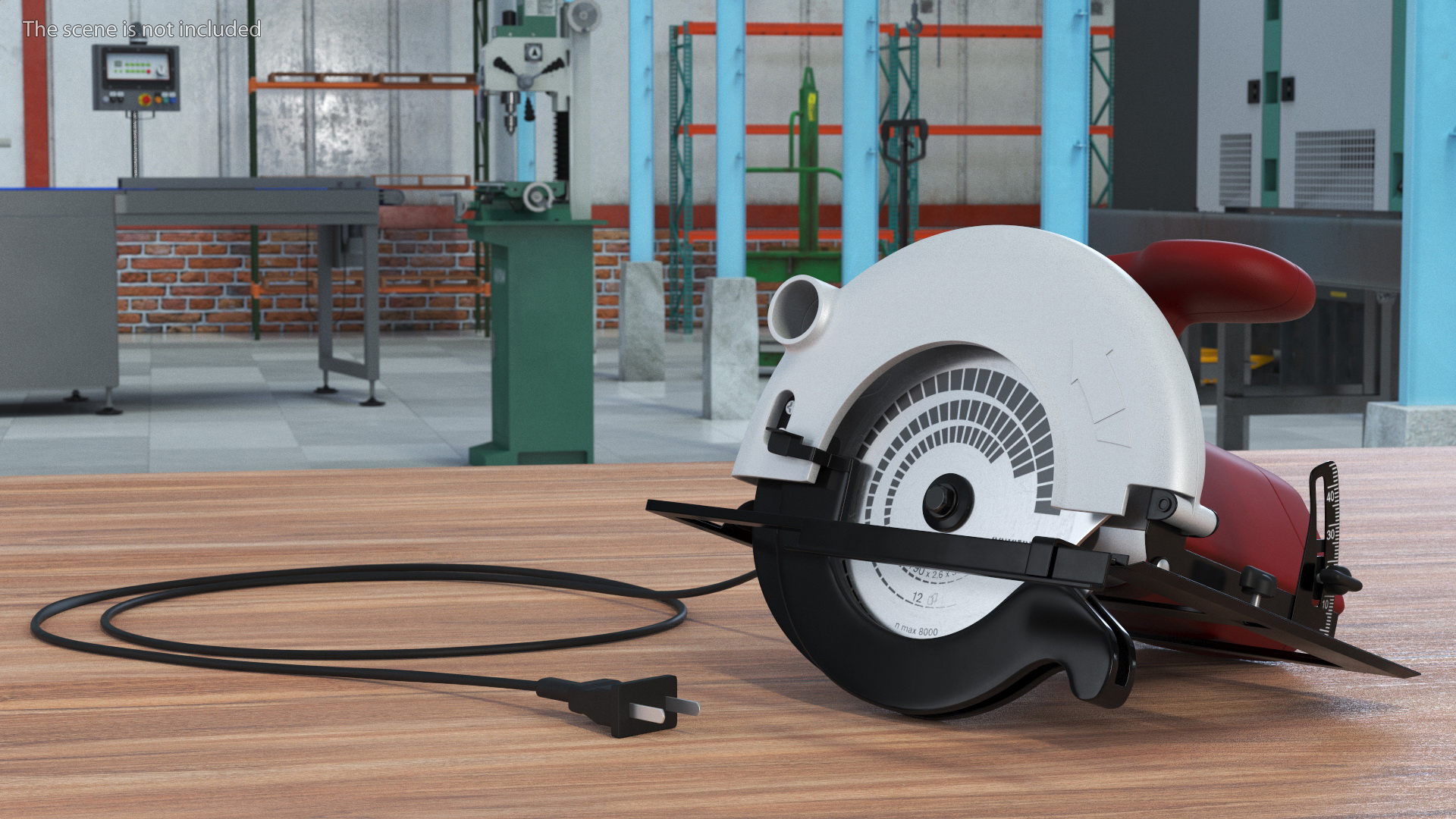 3D Left Blade Circular Saw model