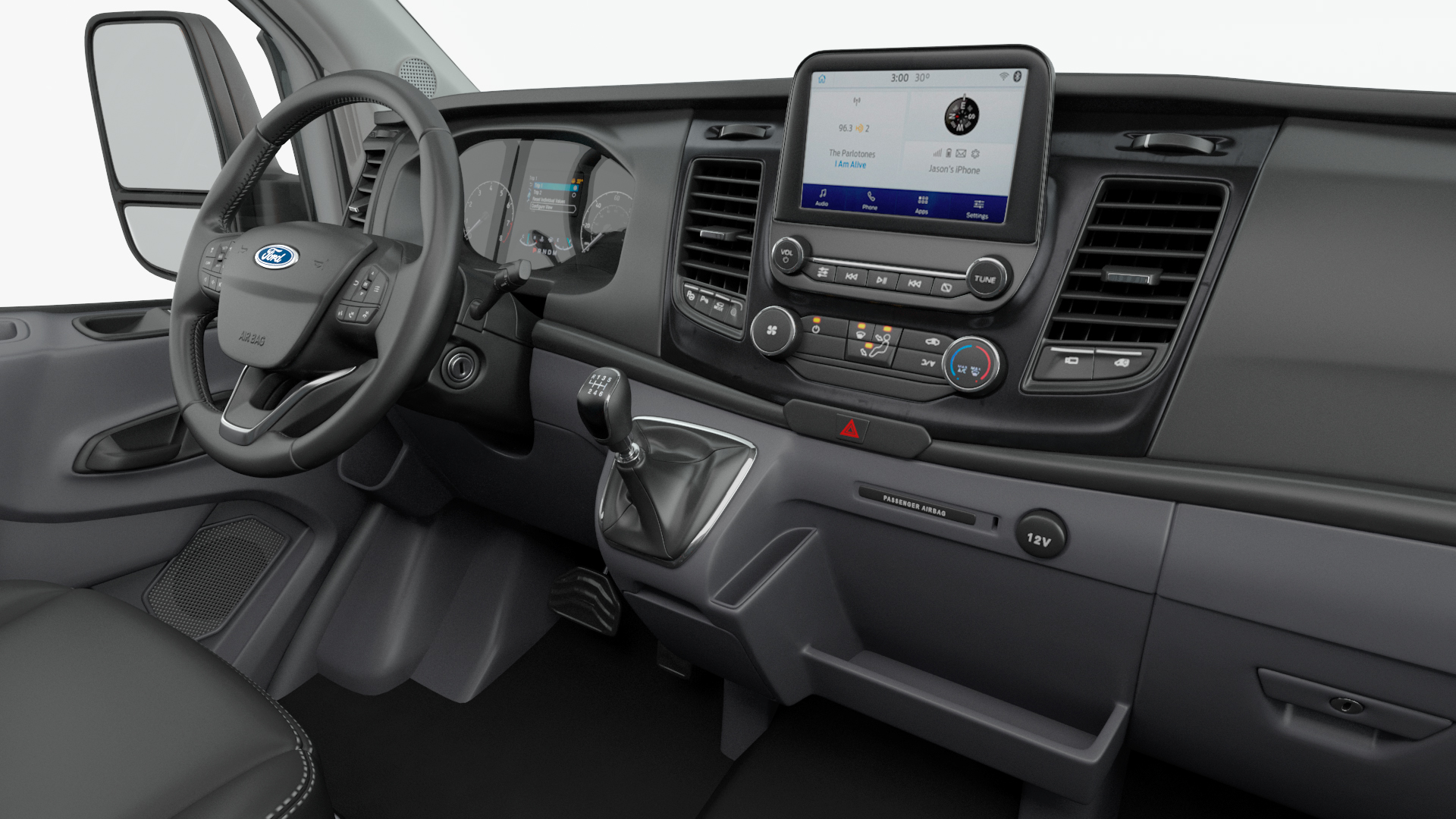 3D Ford Transit Cargo 2020 Your Brand Rigged