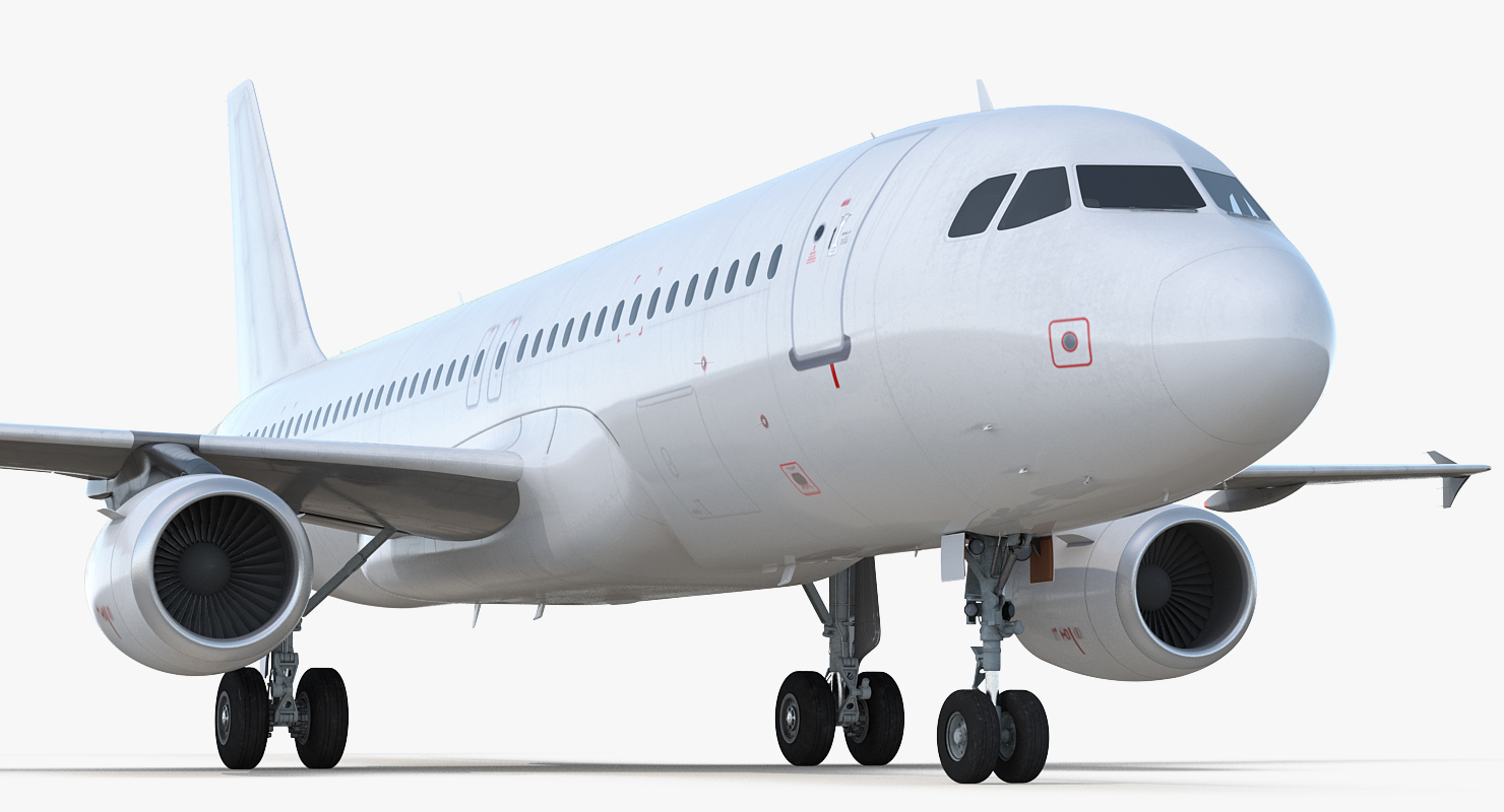 3D Airbus A320 Generic Rigged