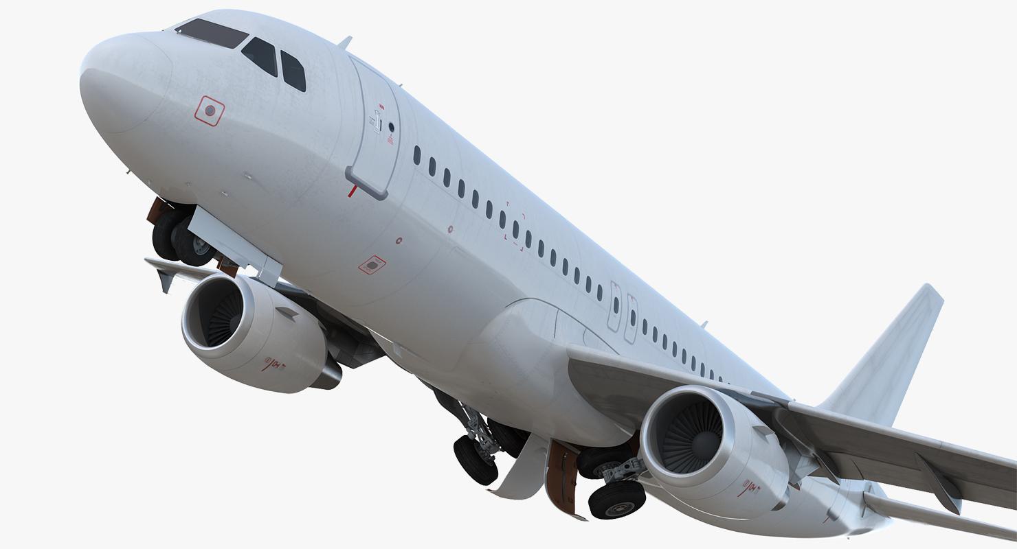 3D Airbus A320 Generic Rigged