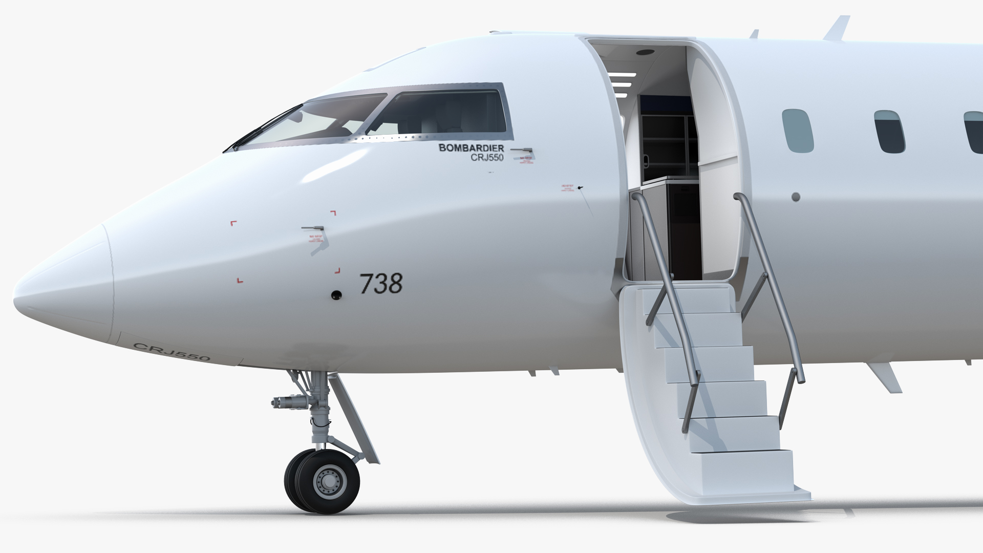 3D model Regional Jet Bombardier CRJ550