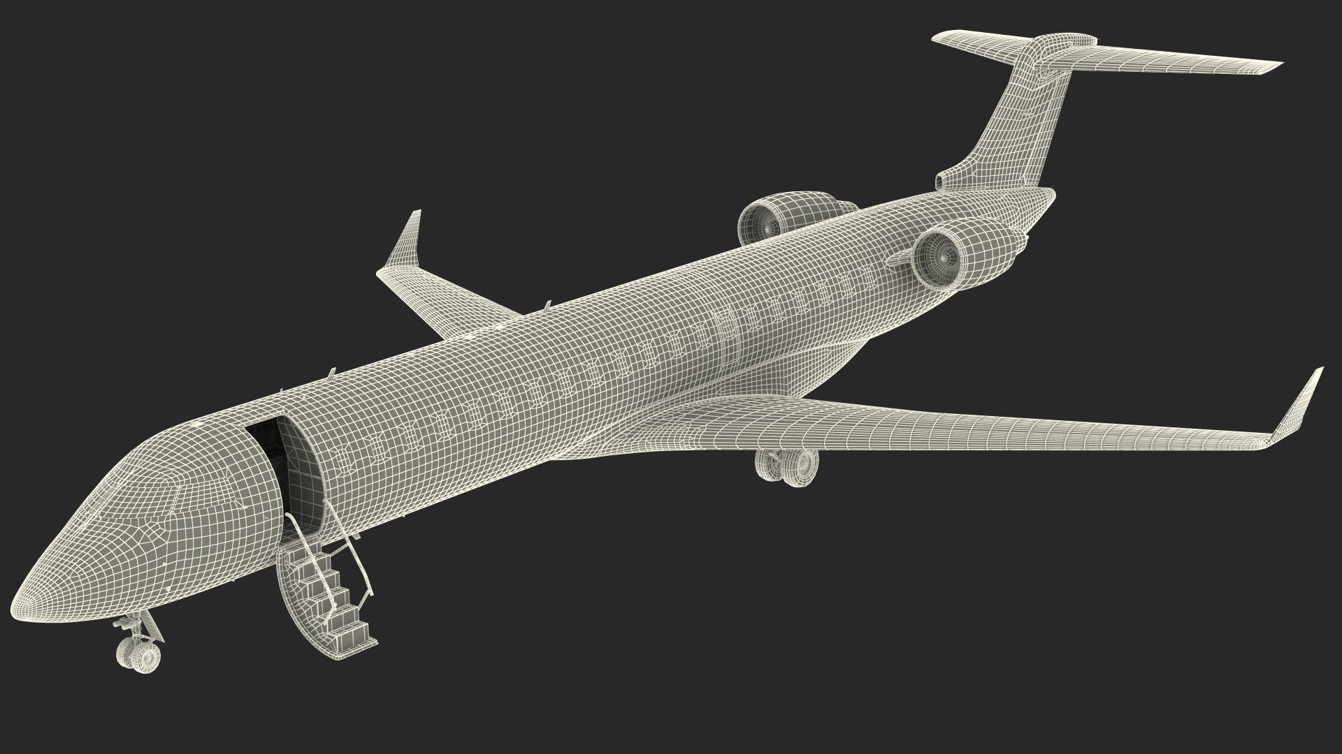 3D model Regional Jet Bombardier CRJ550