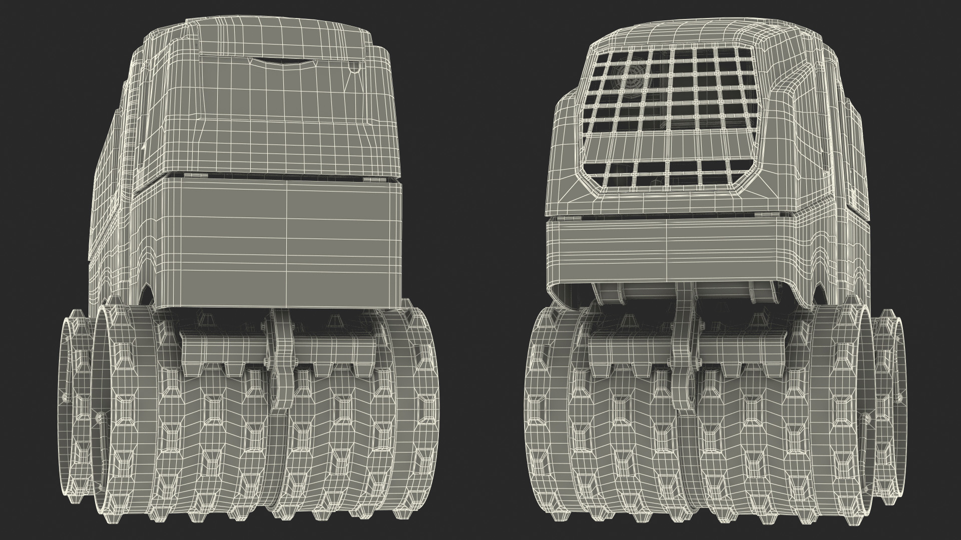 3D model Trench Roller Rigged