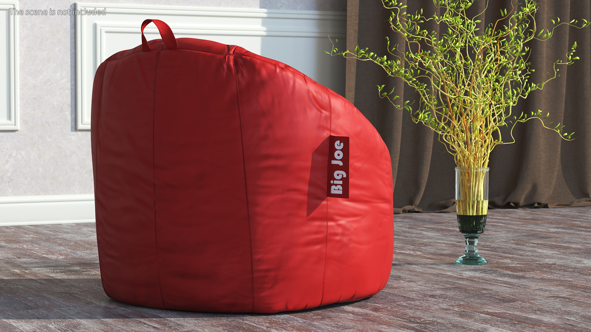 Sack Chair Big Joe Red 3D