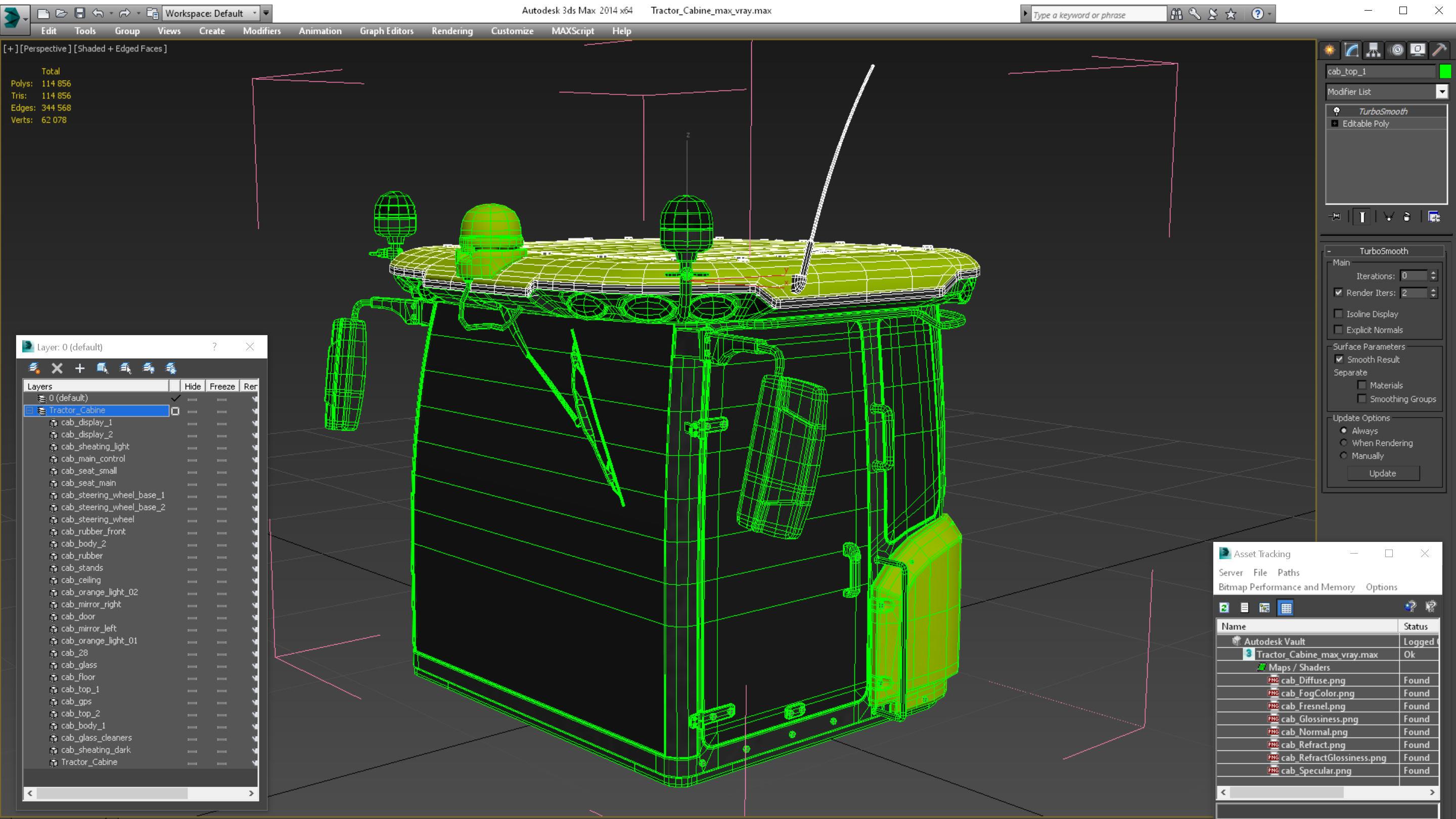 Tractor Cabine 3D model