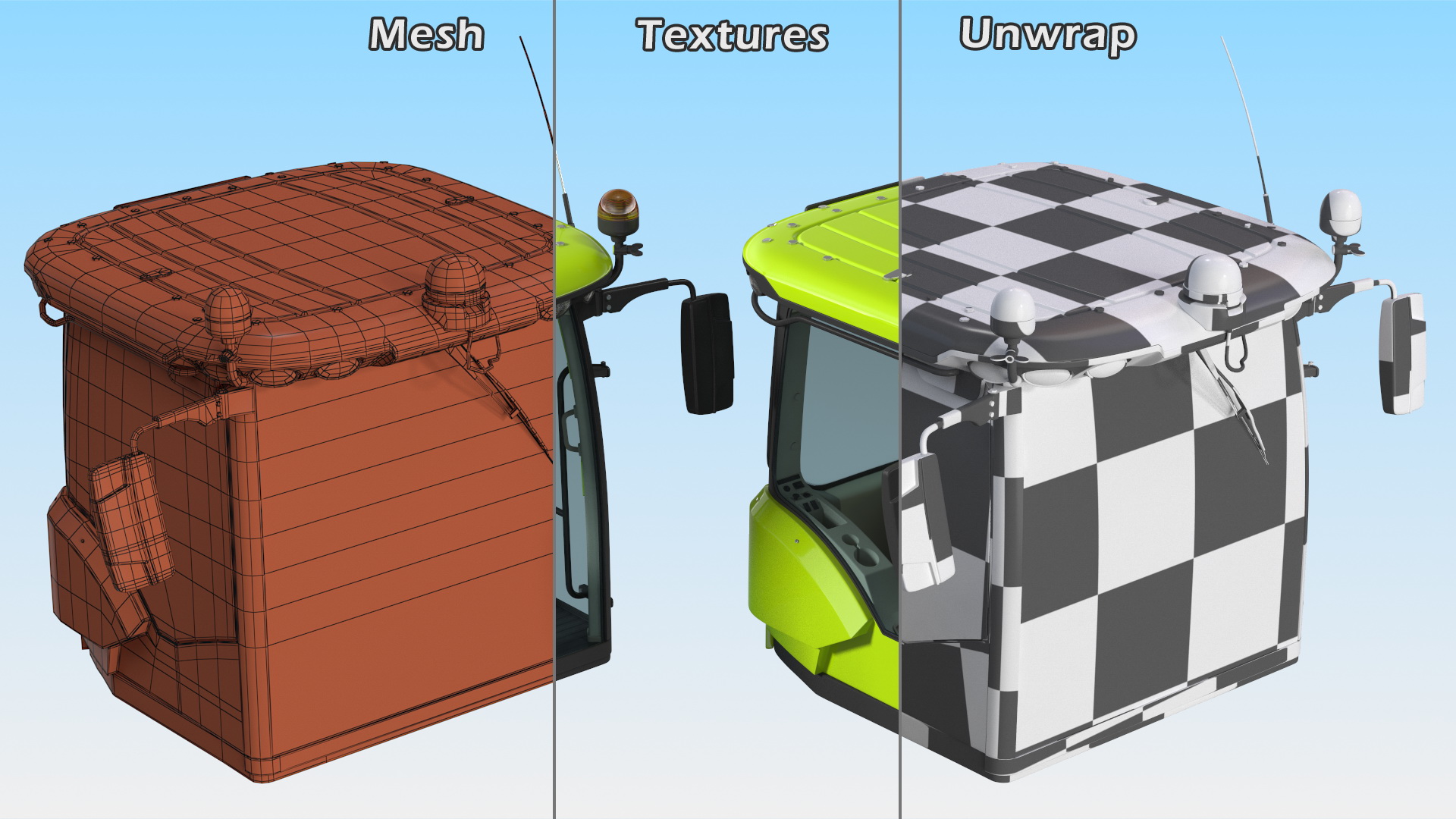 Tractor Cabine 3D model