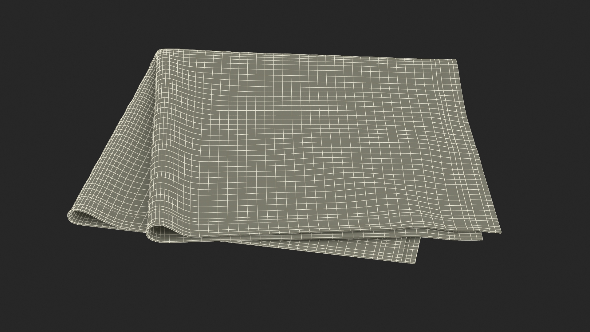 3D model Fabric Folded Napkin