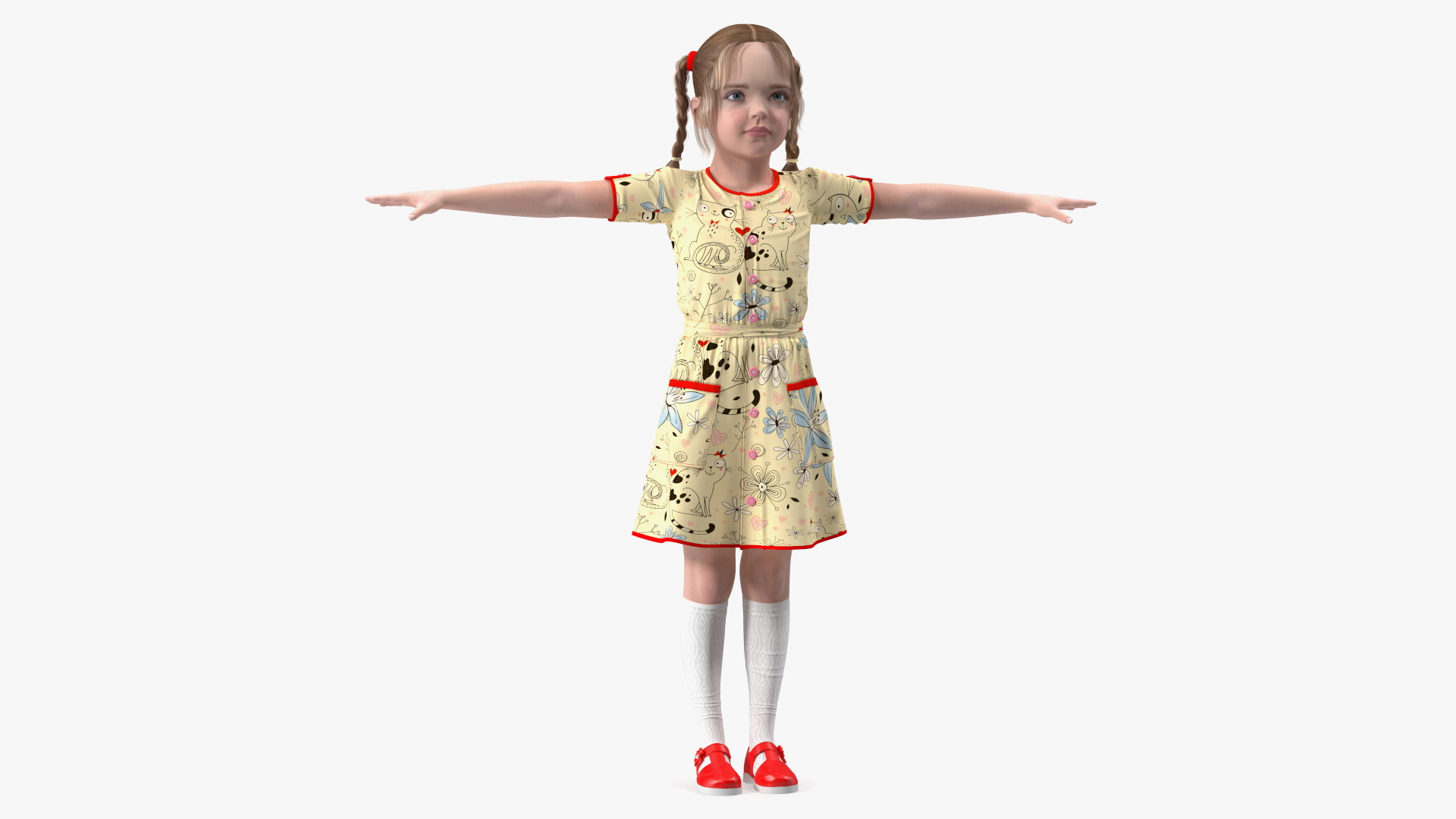 Child Girl Rigged 3D