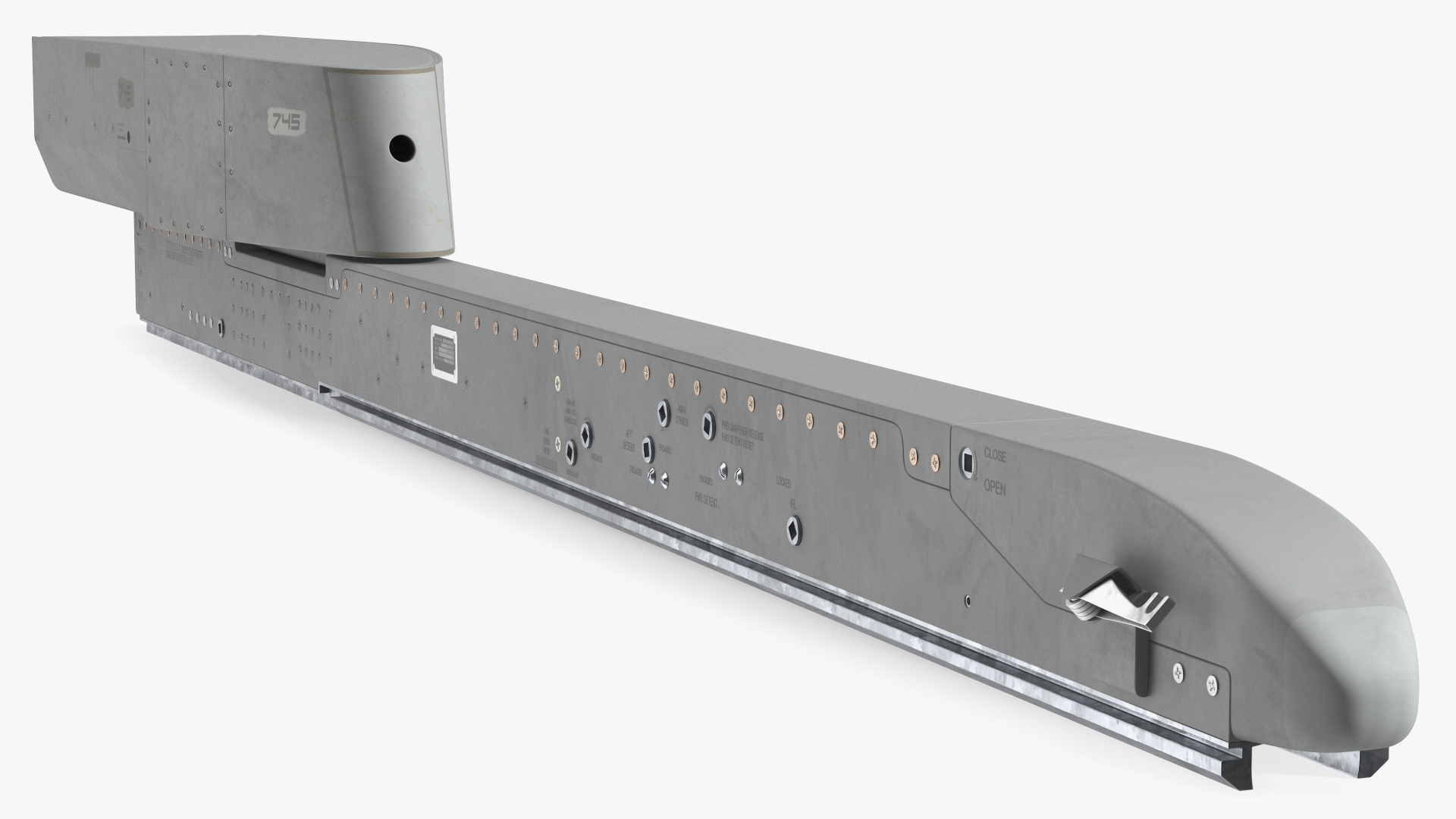 3D model Missile Launcher LAU-129 With Mount