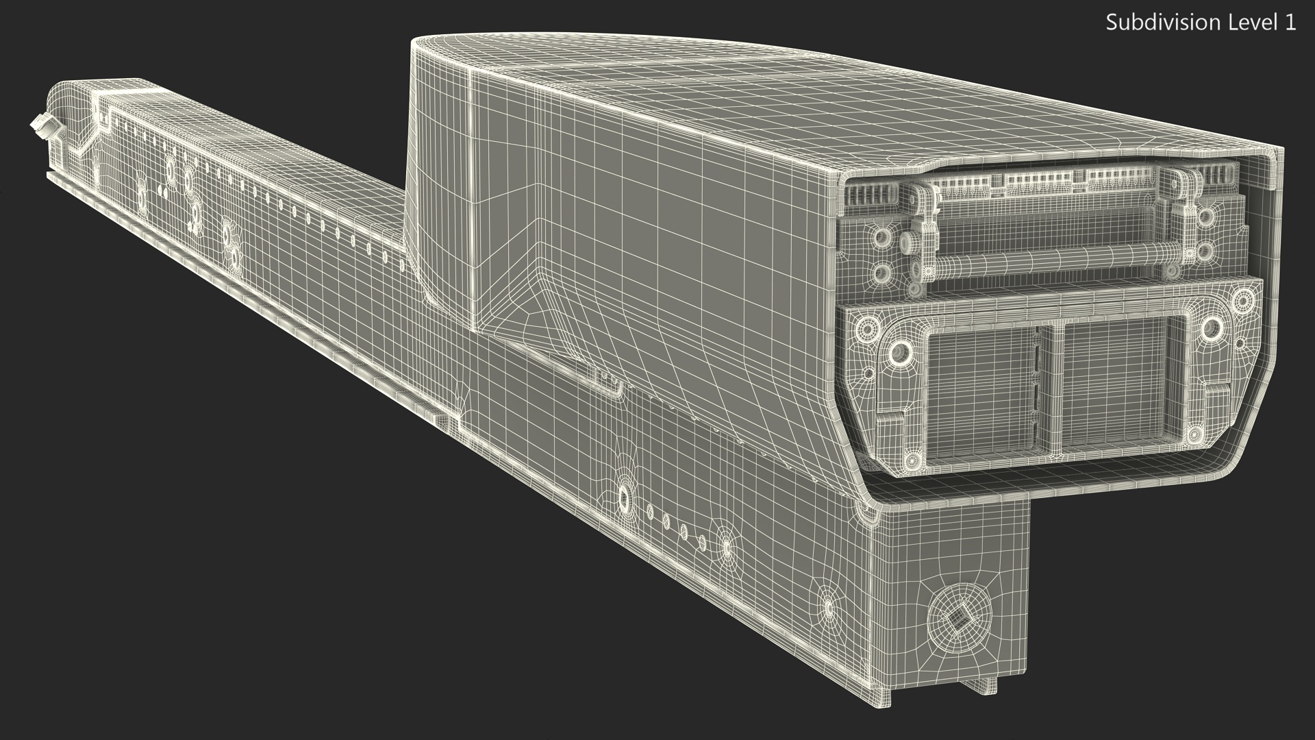 3D model Missile Launcher LAU-129 With Mount