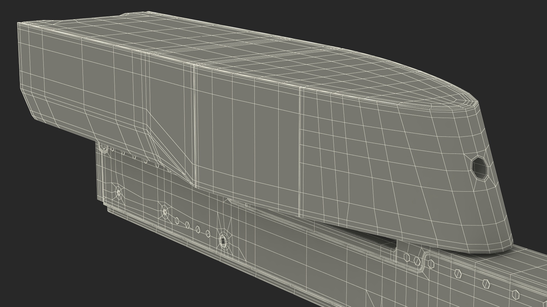 3D model Missile Launcher LAU-129 With Mount