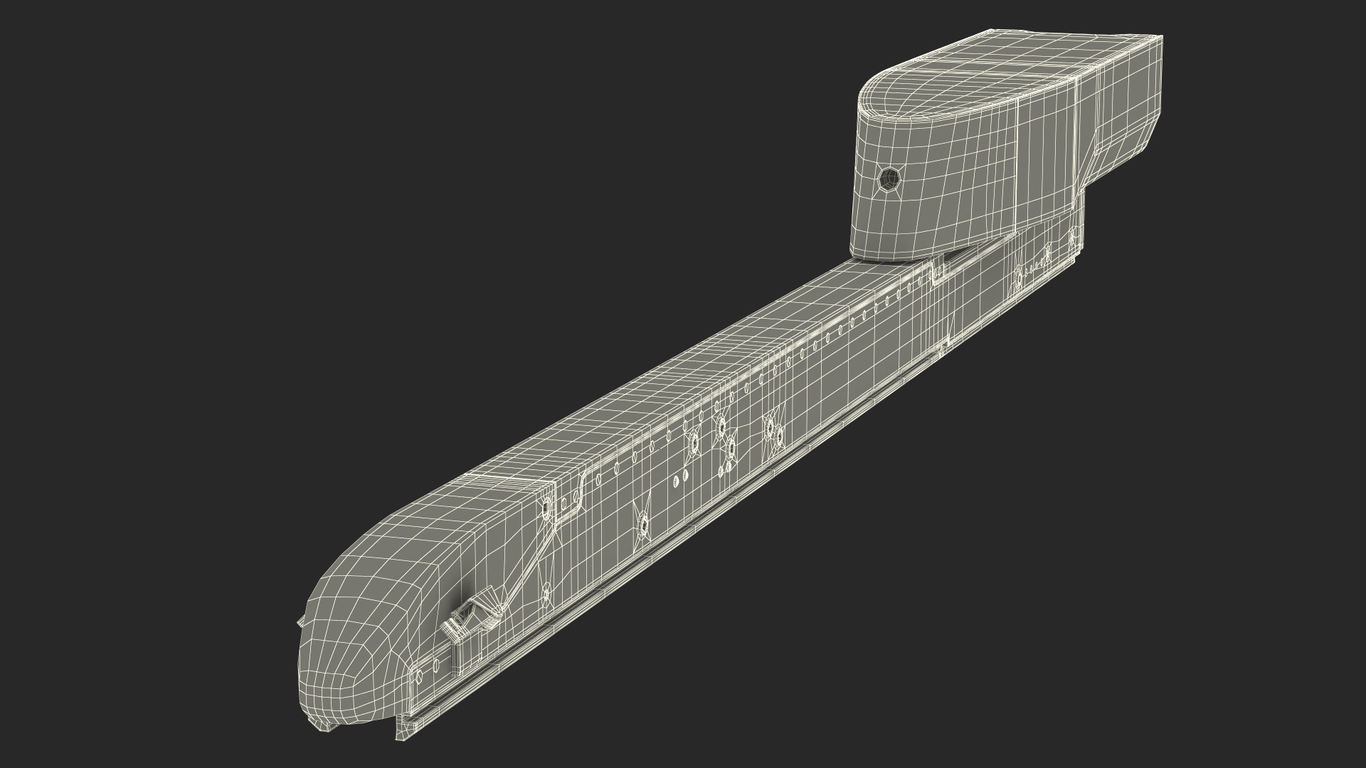 3D model Missile Launcher LAU-129 With Mount