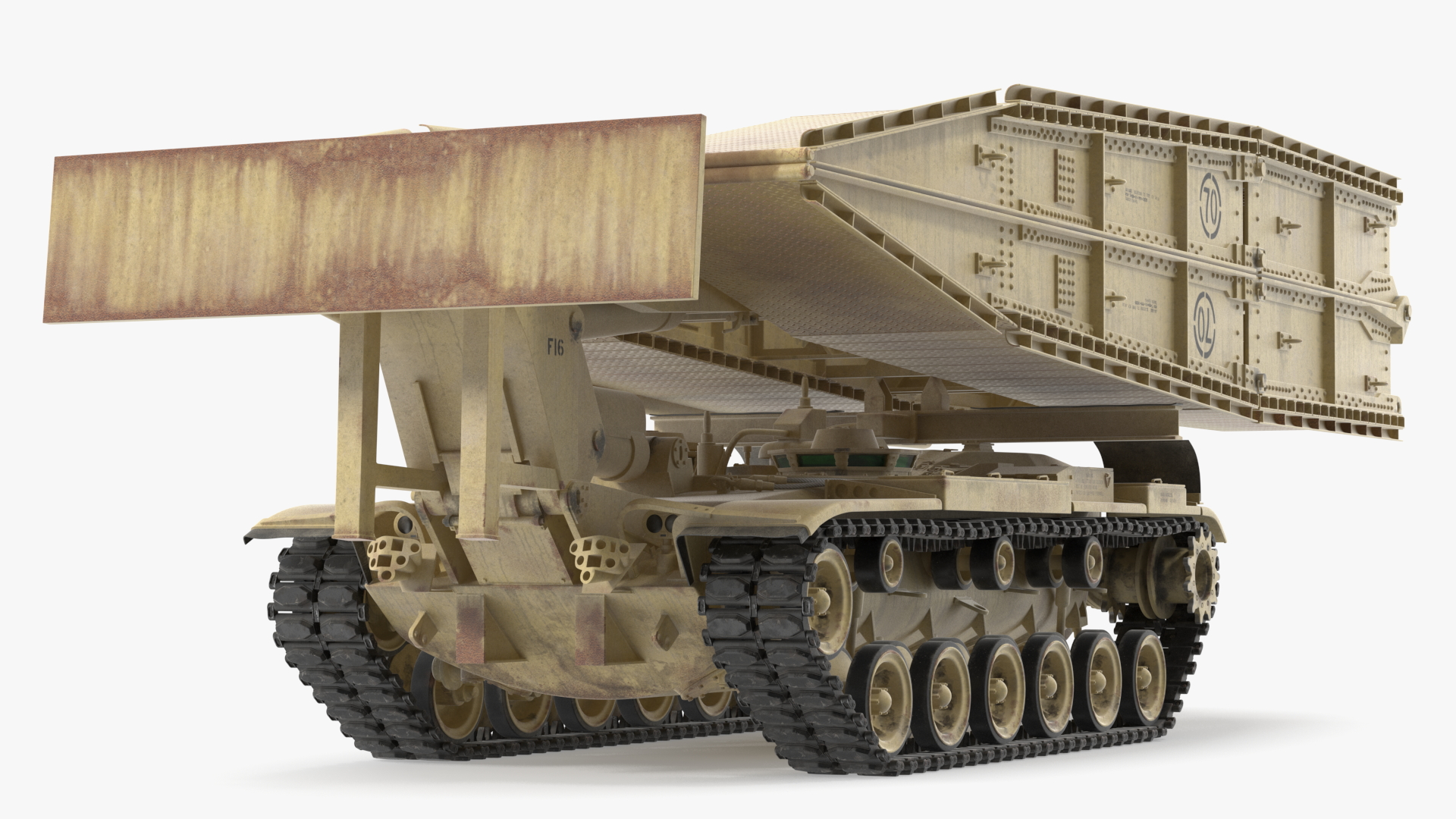 Armored Vehicle Launched Bridge AVLB M60A1 Rigged 3D model