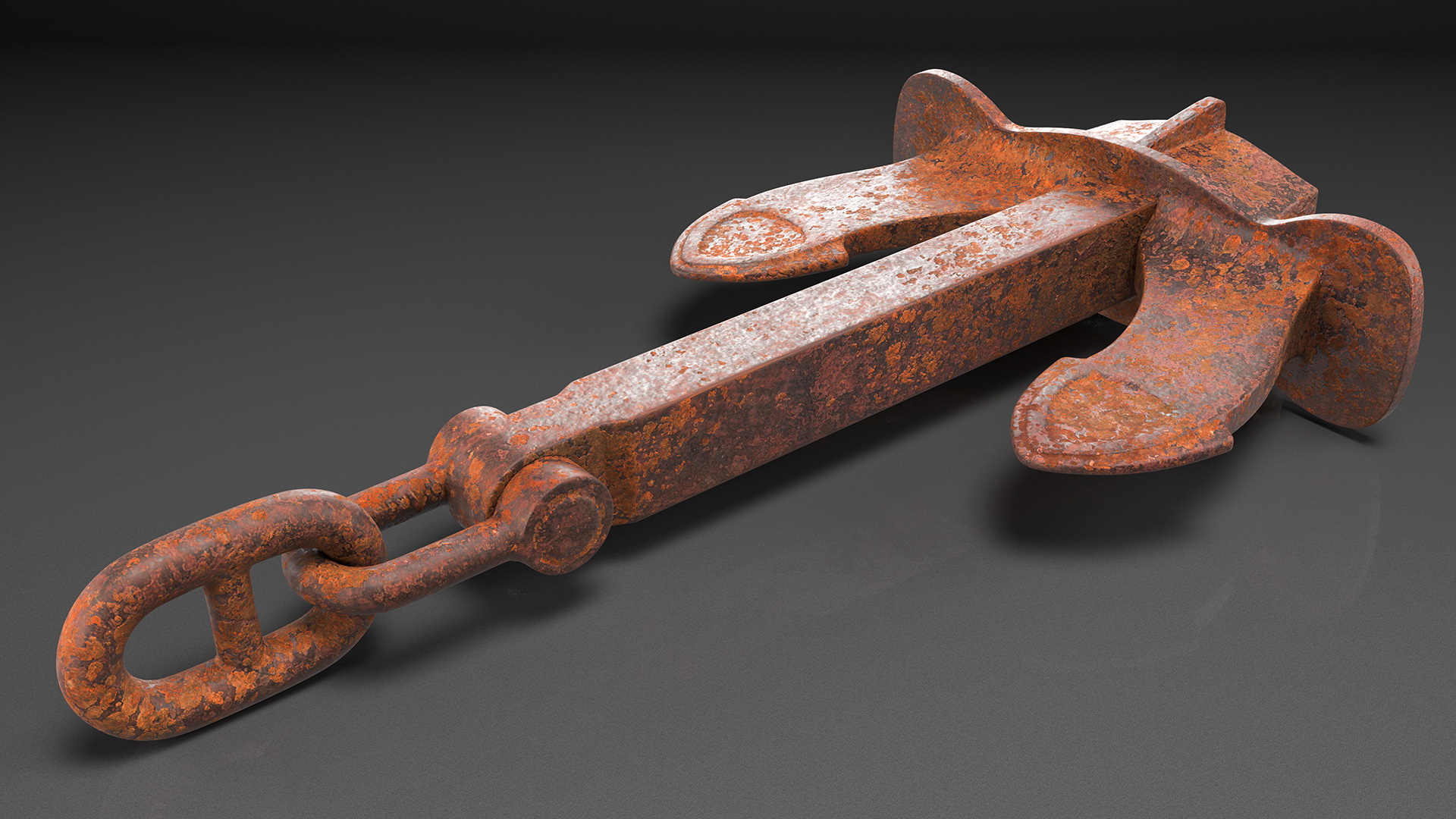 Rusty Anchor 3D