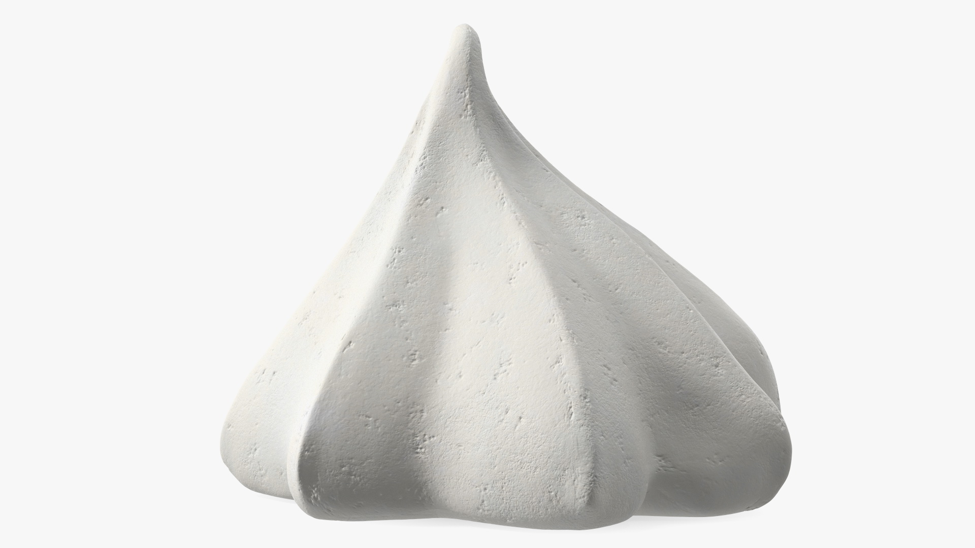 Small Meringue Cone Vanilla 3D