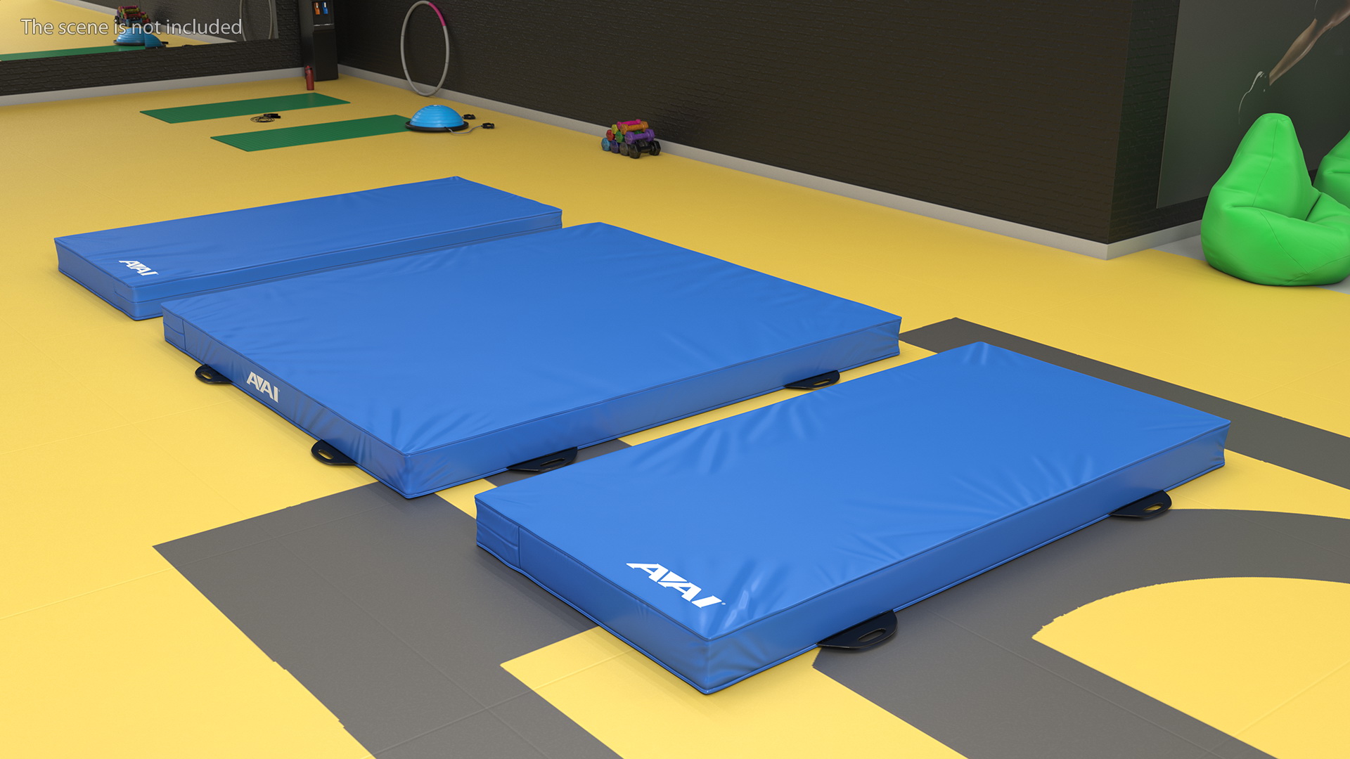 3D model Sports Mat Blue