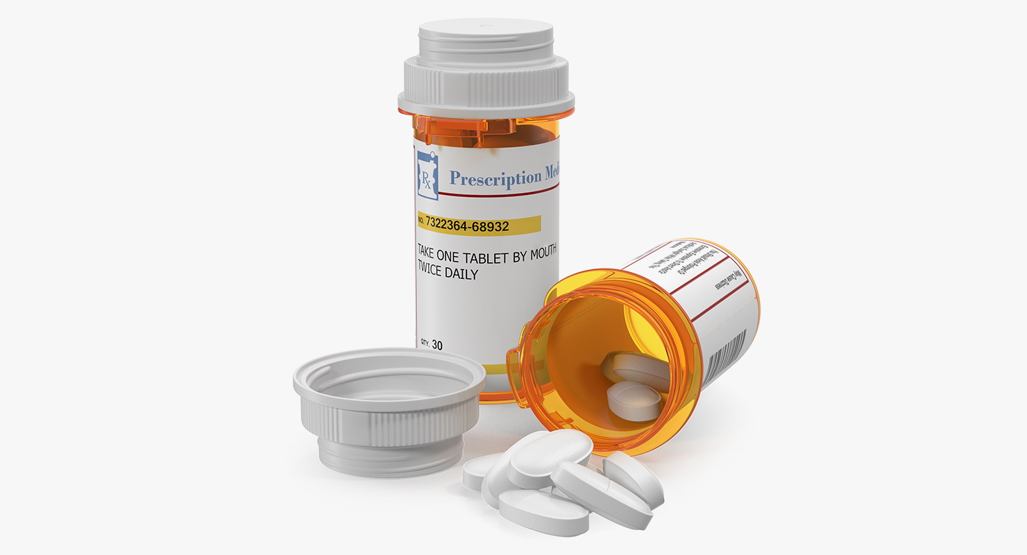 3D model Prescription Pill Bottles