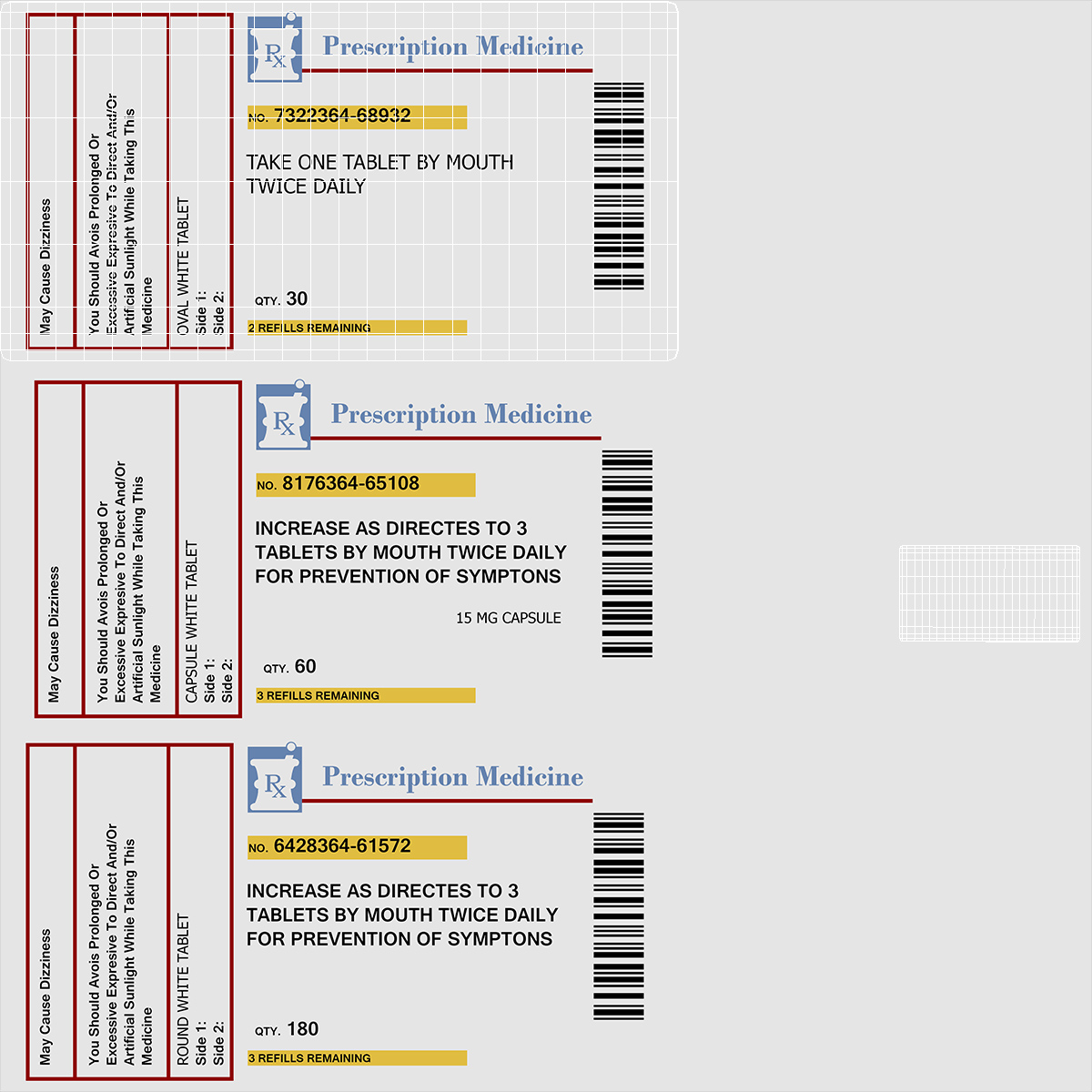 3D model Prescription Pill Bottles