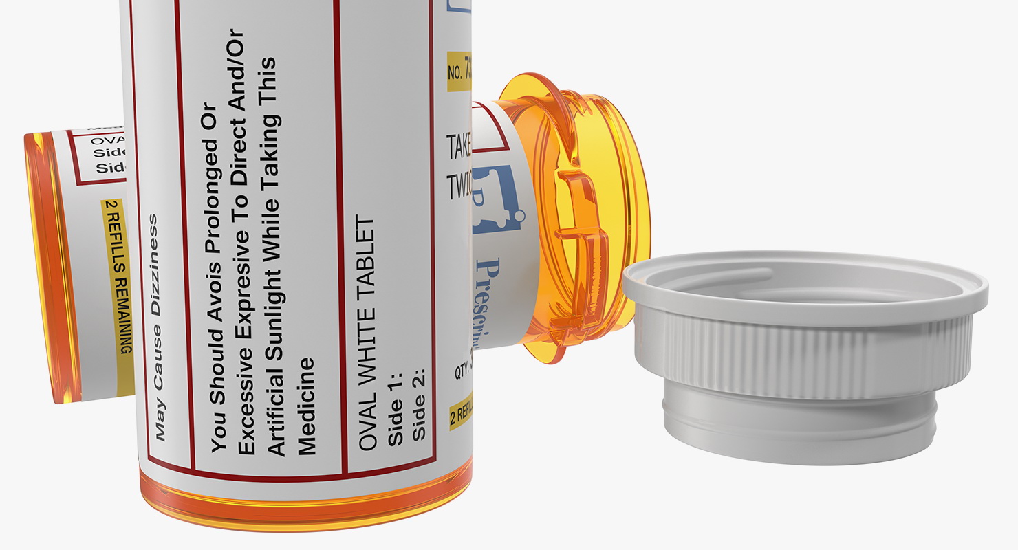 3D model Prescription Pill Bottles